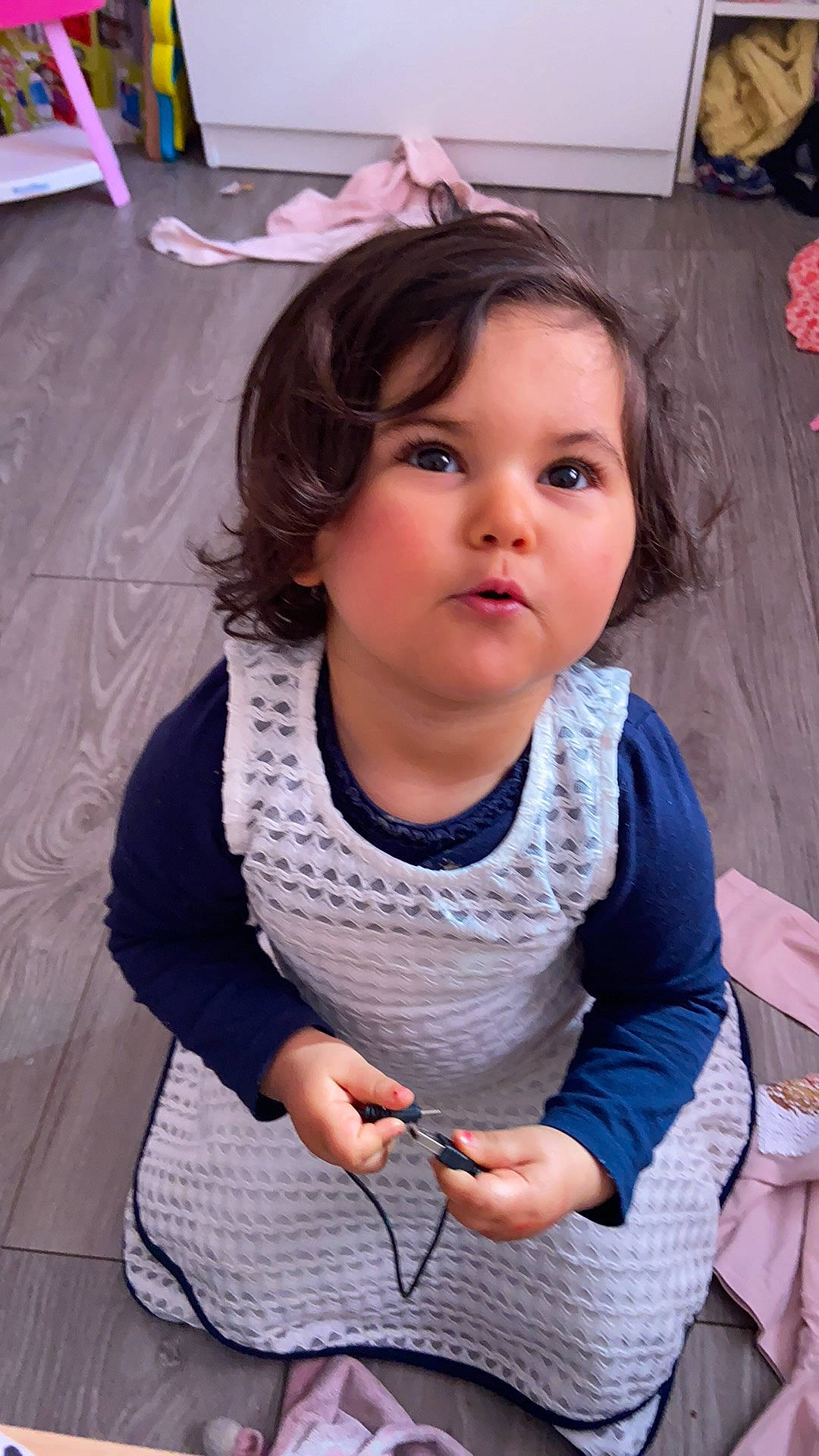 Mélinda participe au concours pour gagner de l'argent avec cette photo : baby, cheek, child, neck, person, skin, smile, toddler