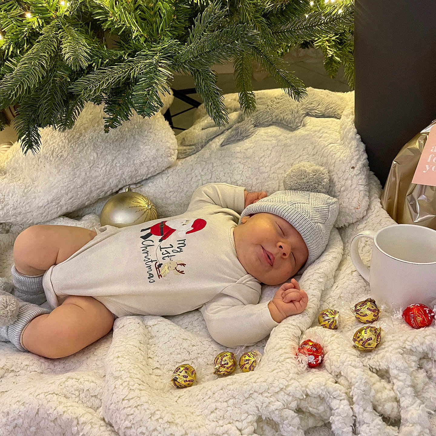 Dominic joined the competition — help win amazing prizes! accessories, baby, blanket, christmas, christmasdecorations, christmastree, crib, cup, festival, furniture, infantbed, jewelry, locket, newborn, pendant, person, plant, quilt, sleeping, tree