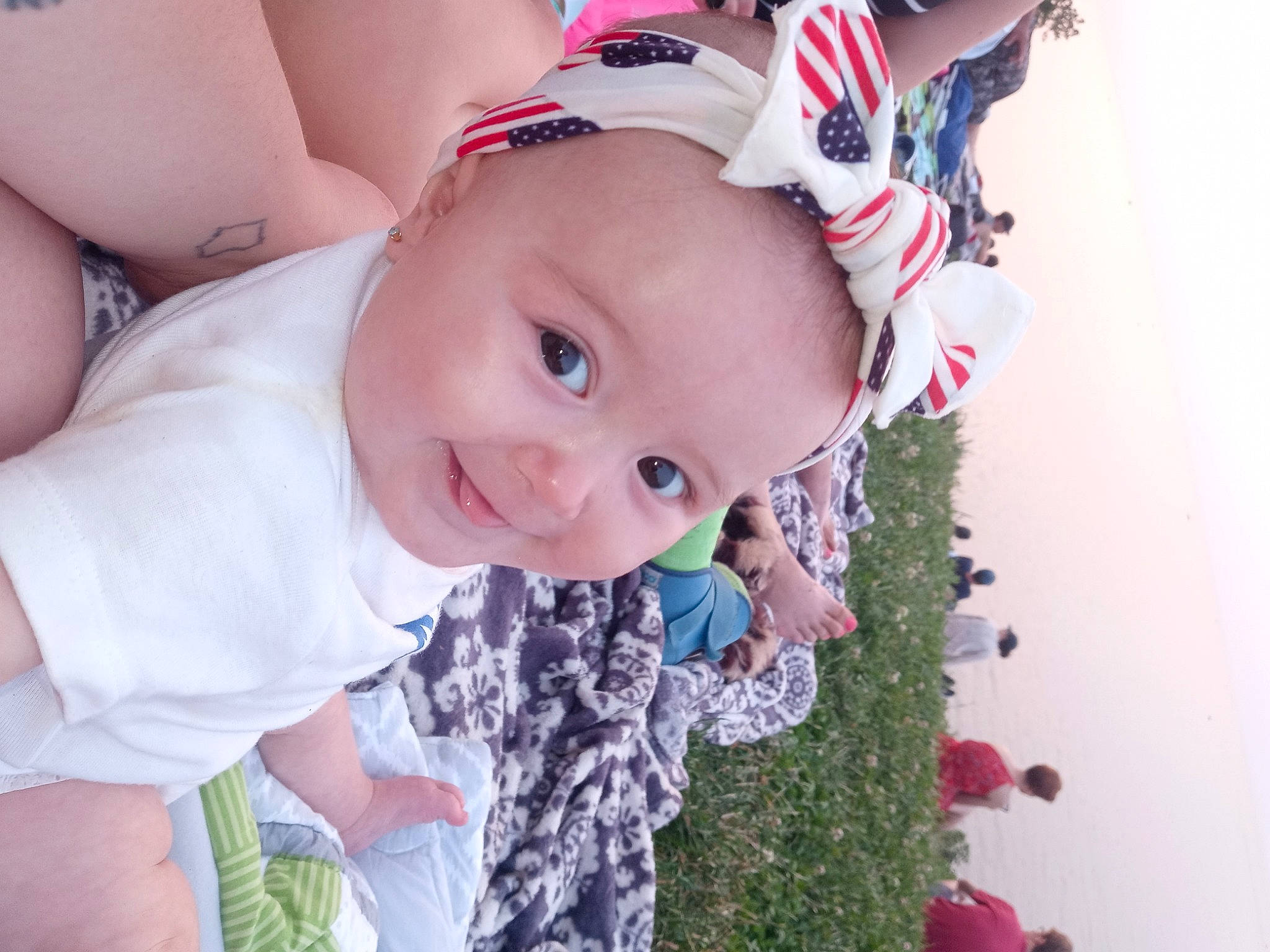 Bailee is registered to the contest to win money with this photo: baby, baby_toddler_clothing, chest, child, dress, eye, fun, grass, happy, hat, nose, people_in_nature, person, pink, plant, red, skin, smile, textile, toddler