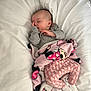 Effie is registered to the contest to win money with this photo: baby, sleeping, blanket, pink, minnie_mouse, clothing, infant, cute, cozy, soft, white, pajamas, bunny_pattern, hand, face, resting, bed, comfort, child, portrait