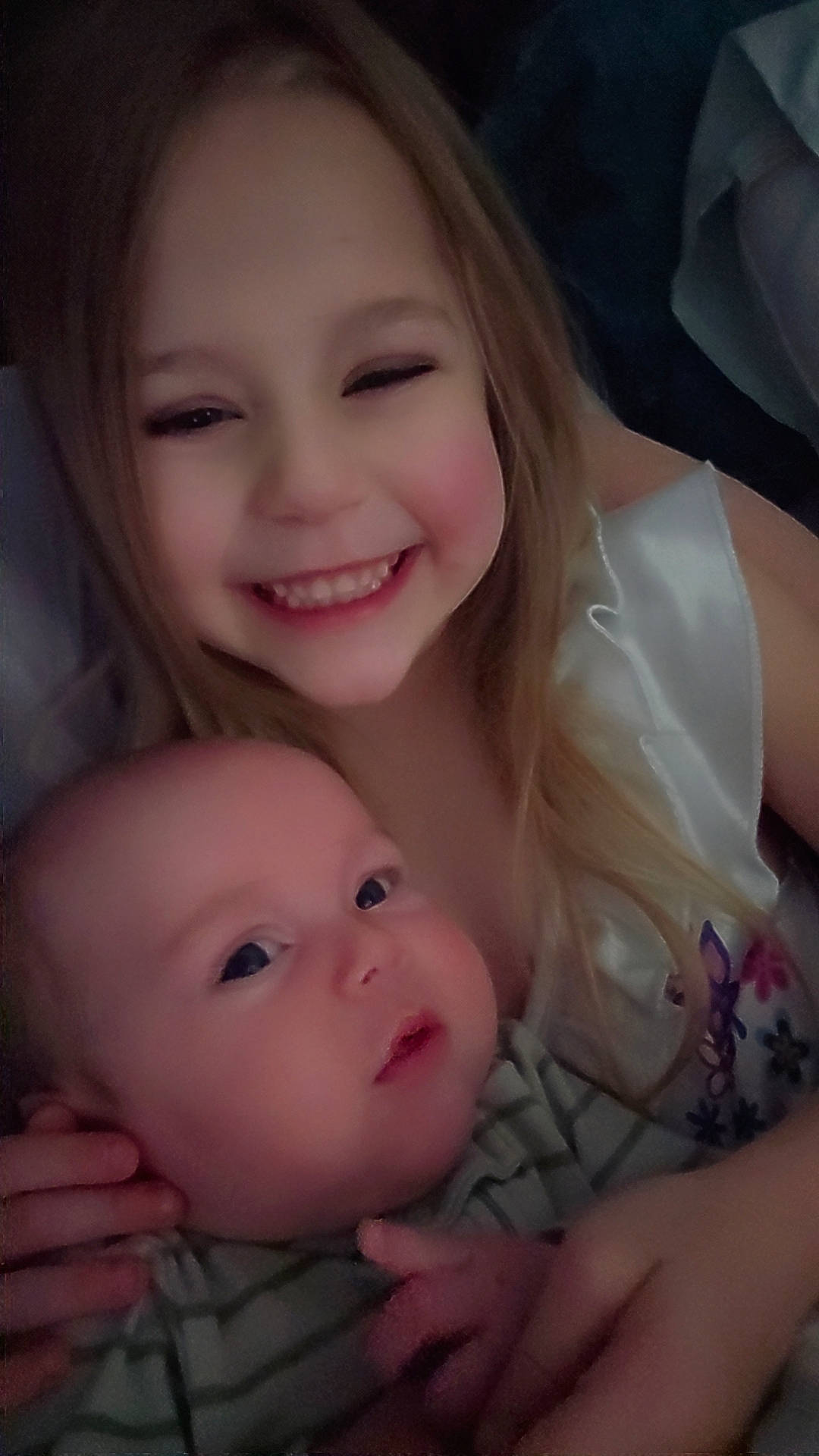 Ryleigh joined the competition — help win amazing prizes! baby, bodypart, clothing, cosmetics, dress, face, finger, hand, happy, head, lipstick, mouth, newborn, person, photography, portrait, smile, teeth