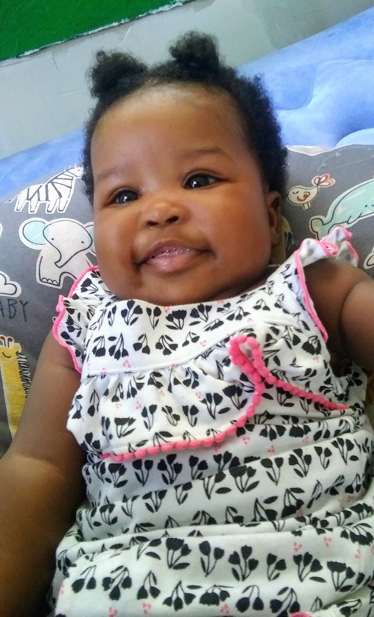 Mi'Lan joined the competition — help win amazing prizes! baby, black_hair, cheek, child, face, forehead, head, lip, neck, nose, person, skin, smile, toddler