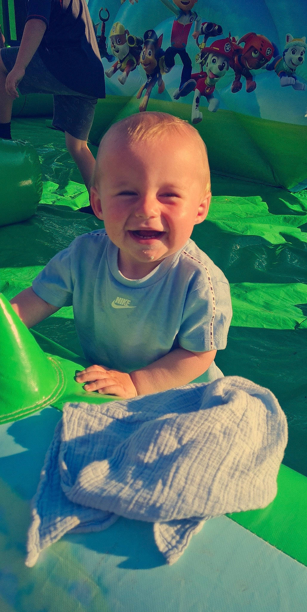 Nico joined the competition — help win amazing prizes! adaptation, azure, baby_toddler_clothing, child, eye, face, facial_expression, grass, green, hairstyle, happy, head, joy, leaf, leisure, person, photograph, skin, smile, summer