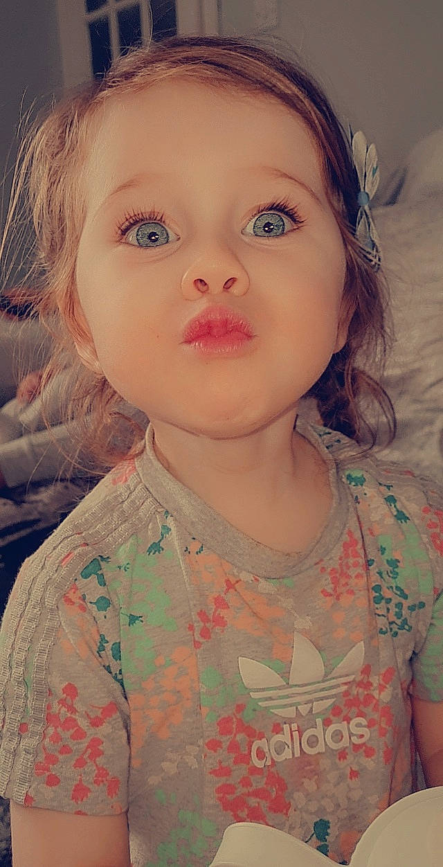 Maisy joined the competition — help win amazing prizes! cheek, chin, ear, eye, eyebrow, eyelash, forehead, hair, hairstyle, head, iris, jaw, lip, mouth, neck, nose, organ, person, shoulder, skin