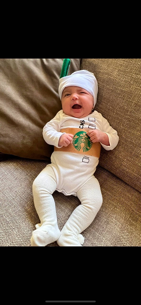 Maddie joined the competition — help win amazing prizes! baby, baby_products, baby_sleeping, baby_toddler_clothing, beanie, cap, cheek, child, comfort, costume_hat, fictional_character, fur, happy, hat, headwear, linens, person, personal_protective_equipment, sitting, sleeve