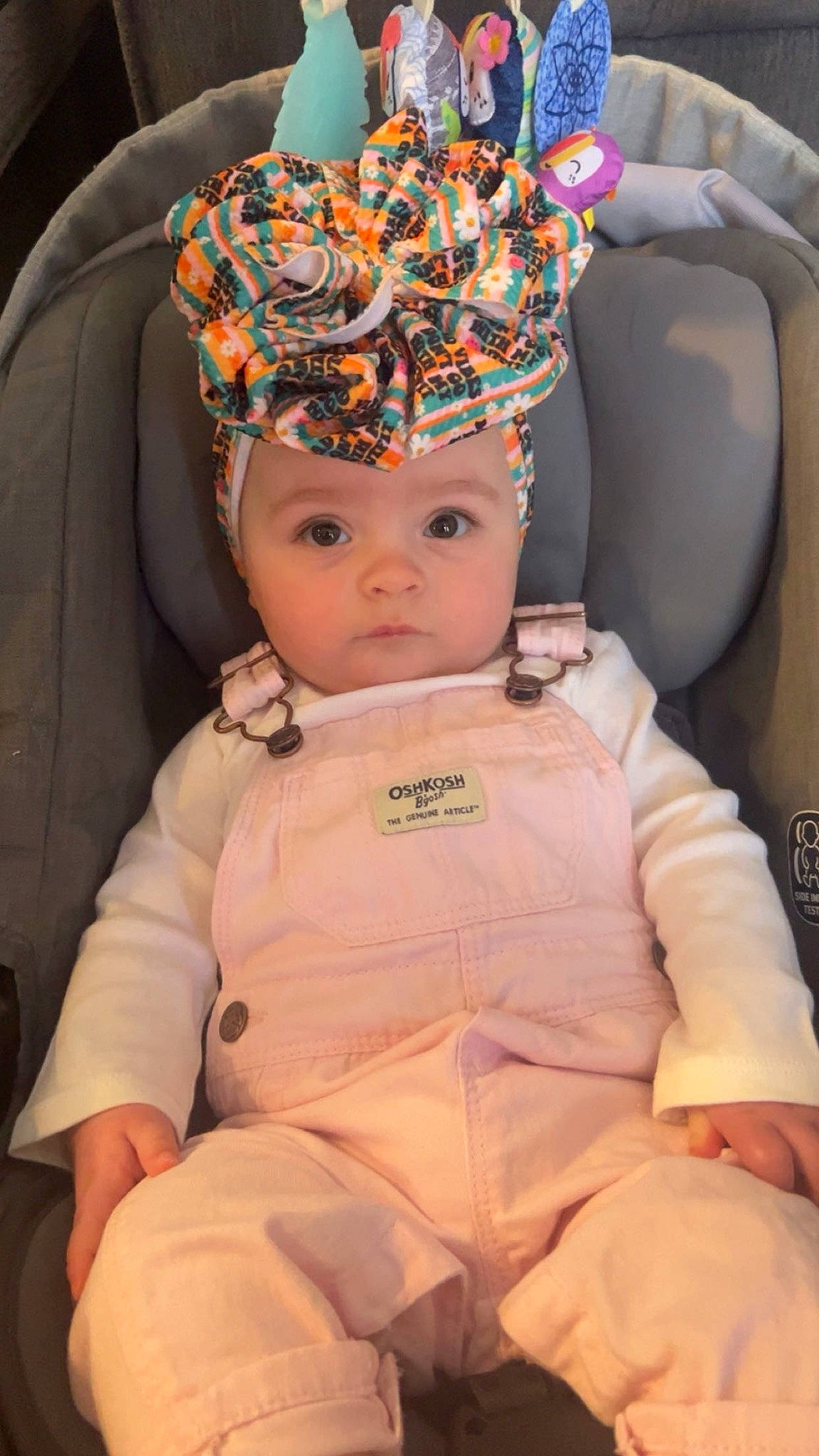 Oaklynn joined the competition — help win amazing prizes! baby, baby_toddler_clothing, cap, cheek, child, costume_hat, event, eye, fashion_accessory, fun, happy, head, headband, headgear, headpiece, headwear, helmet, human_body, person, personal_protective_equipment