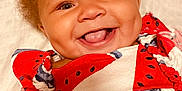 Savannah joined the competition — help win amazing prizes! baby, babylaughing, clothing, dress, face, happy, head, laughing, person, photography, portrait, smile