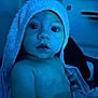 Rudy joined the competition — help win amazing prizes! baby, child, towel, blue_light, indoor, portrait, curious, face, skin, eyes, expression, young, infant, naked_torso, blanket, soft_texture, sitting, person, cute, warmth