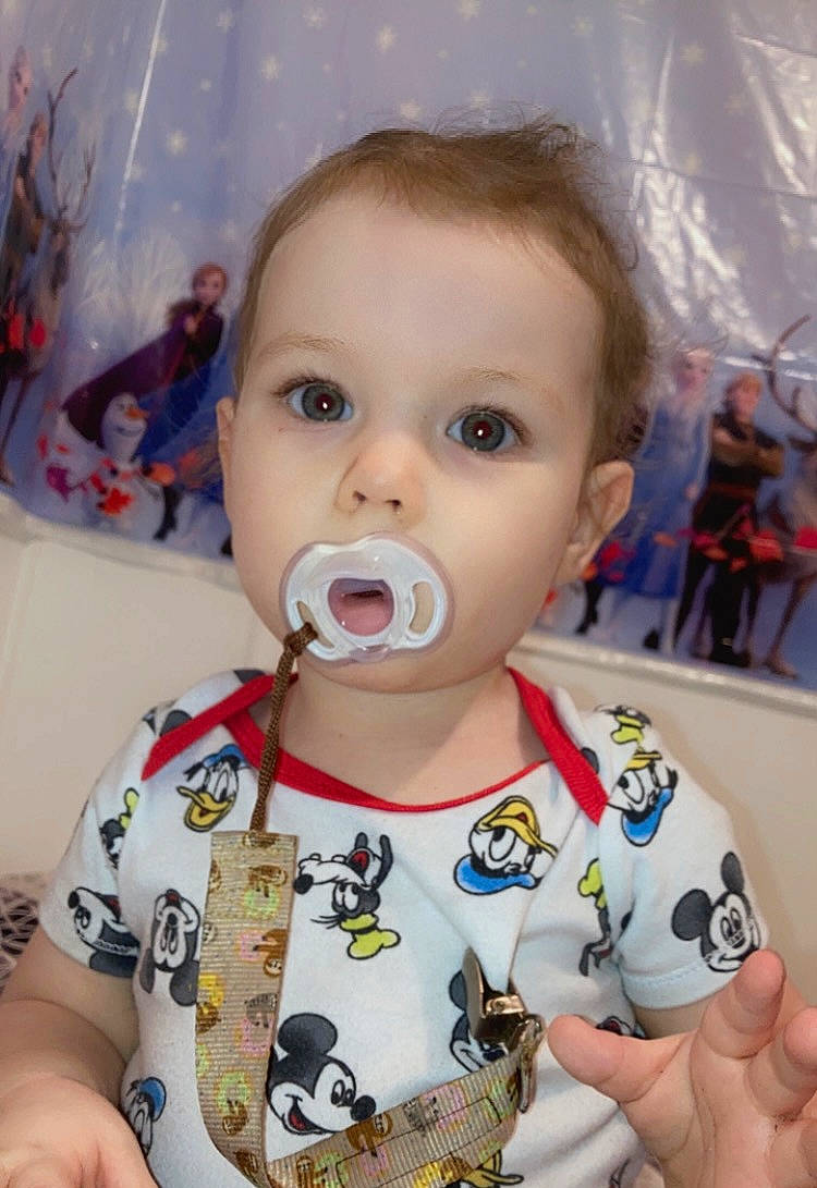 Jax is registered to the contest to win money with this photo: baby, baby_toddler_clothing, blurred, cheek, child, ear, eye, eyebrow, eyelash, forehead, fun, happy, head, iris, lip, mouth, nose, person, skin, sleeve