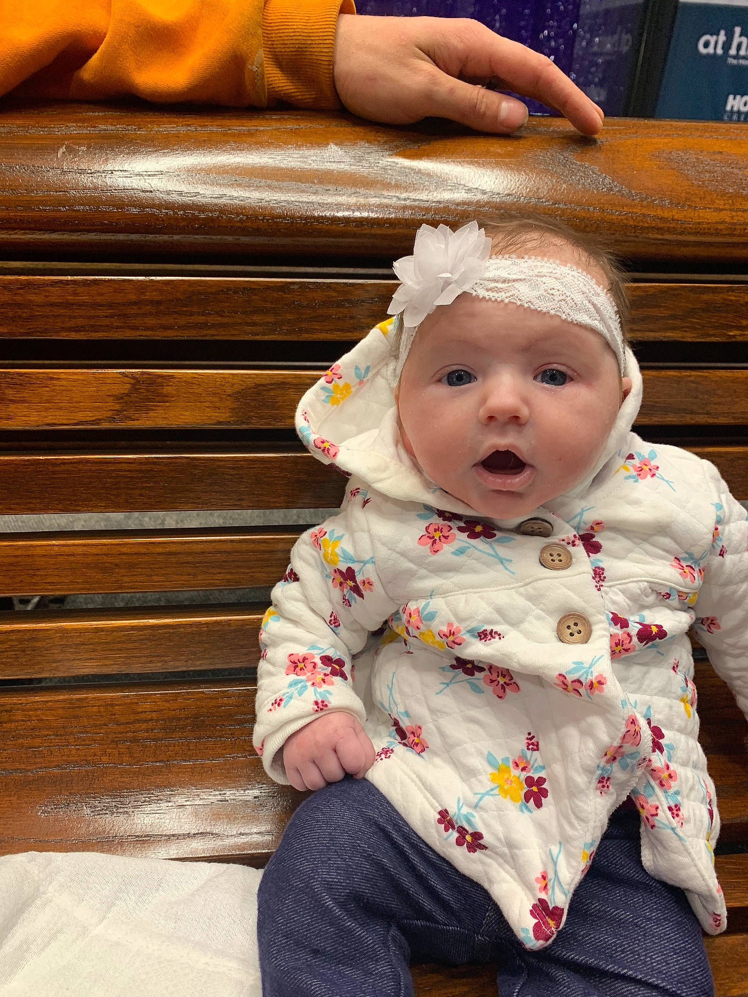 Hensley joined the competition — help win amazing prizes! baby, cheek, child, ear, eye, lip, person, sitting, skin, toddler