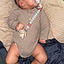 baby, sleeping, pacifier, headband, onesie, blanket, bed, infant, child, cute, comfort, sleep, personalized, clip, toy, hand, foot, indoors, rest, peaceful