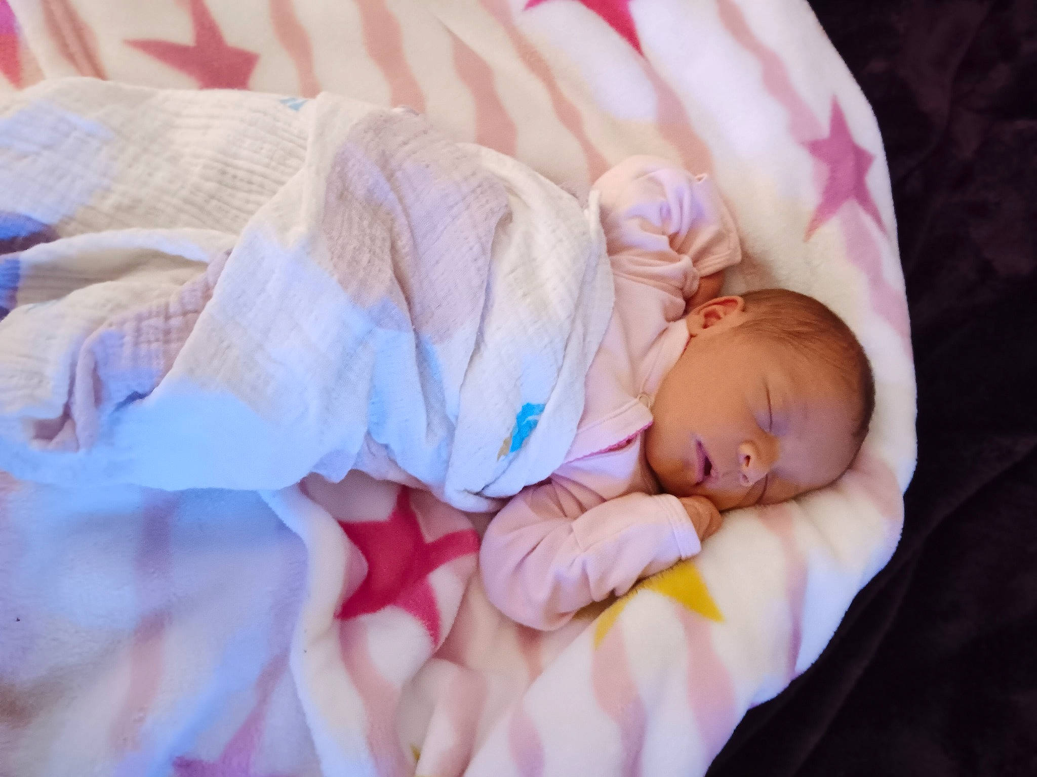 Leona joined the competition — help win amazing prizes! baby, baby_products, baby_sleeping, baby_toddler_clothing, bedtime, child, comfort, finger, grass, hand, human_body, linens, nail, pattern, person, pink, product, room, skin, textile