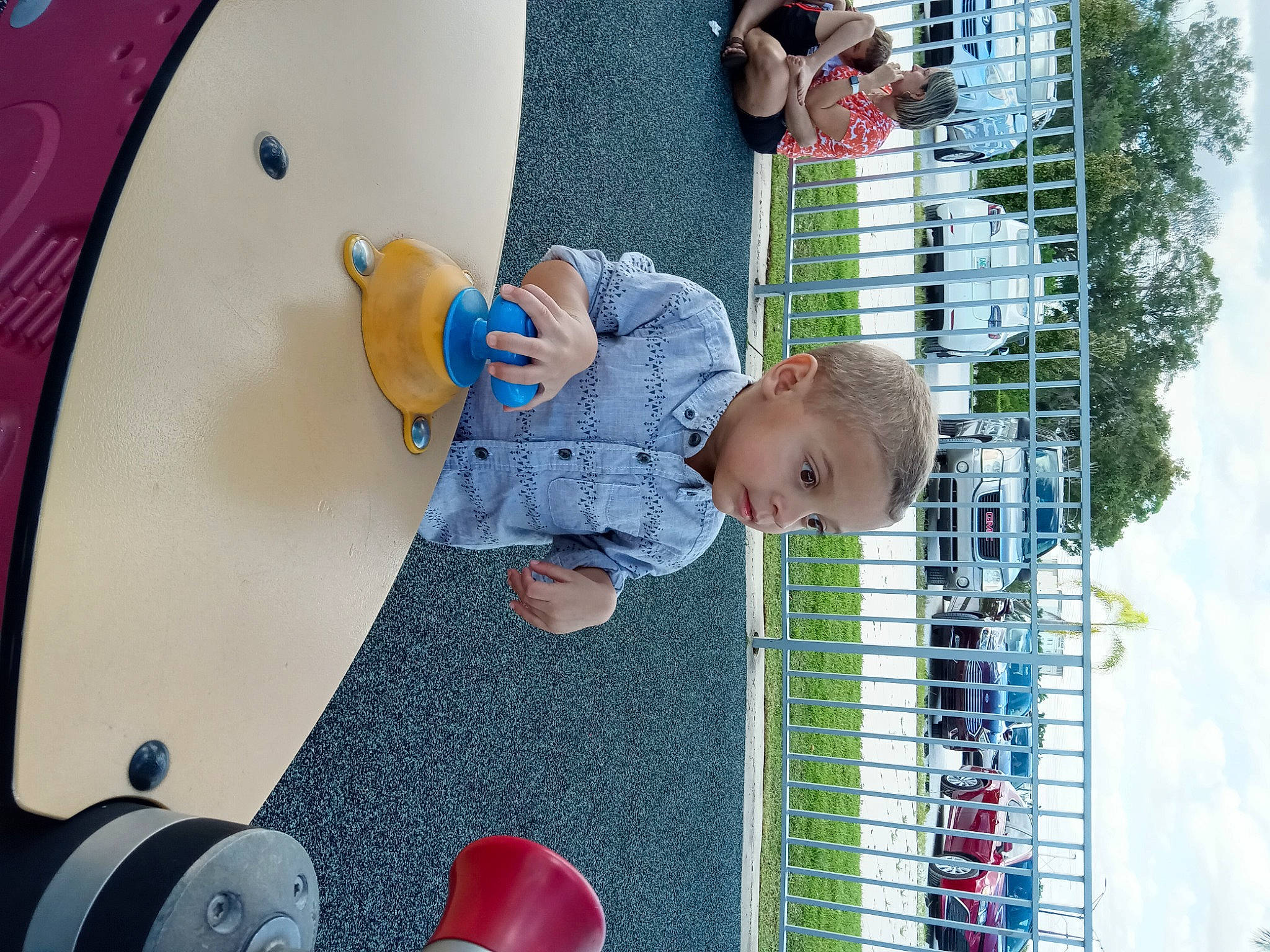 Theodore joined the competition — help win amazing prizes! baby, baby_products, baby_toys, child, cloud, flooring, fun, leisure, line, person, play, product, recreation, red, sky, snapshot, stuffed_toy, toddler, toy, tree