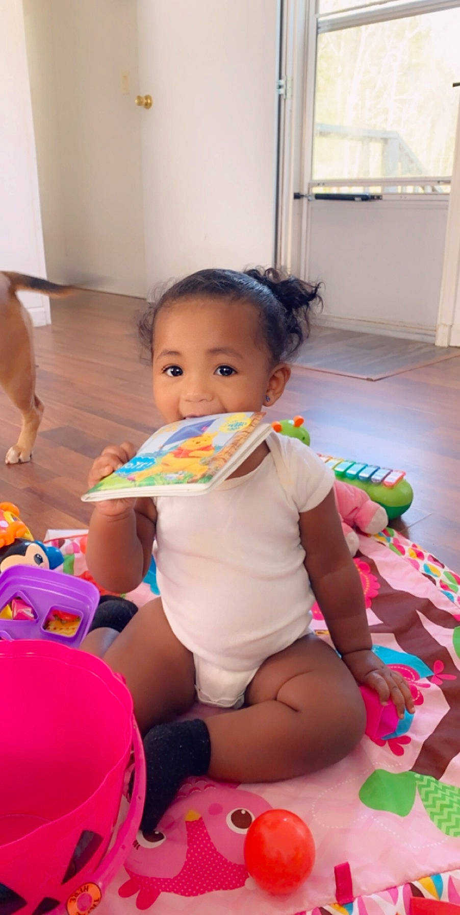 Faithlynn is registered to the contest to win money with this photo: baby, beauty, cheek, child, ear, finger, leg, neck, person, play, room, sitting, skin, thigh, toddler