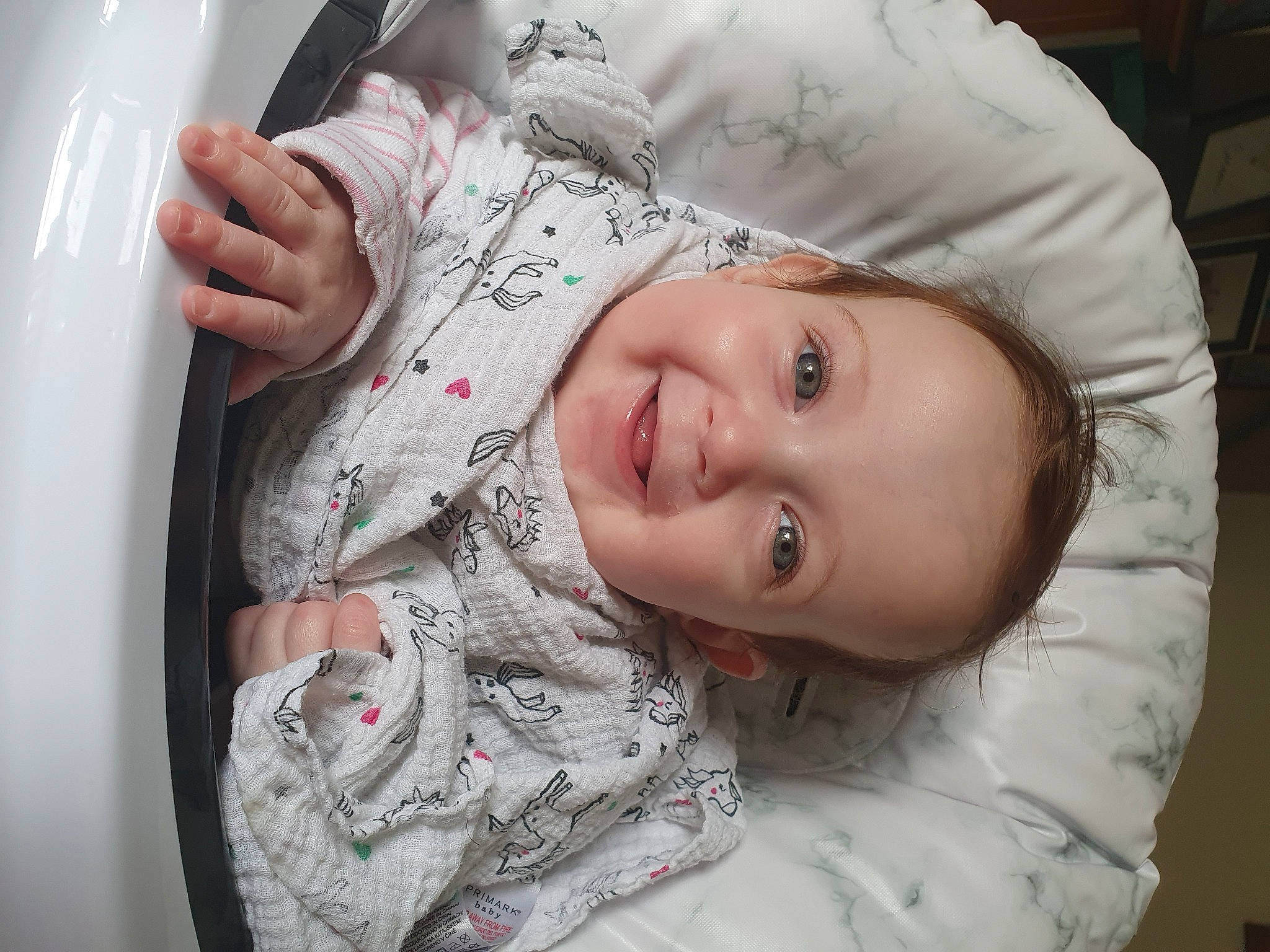 Elodie is registered to the contest to win money with this photo: baby, baby_toddler_clothing, cheek, child, comfort, eye, flash_photography, fun, gesture, happy, hat, iris, joy, laugh, lip, mouth, nose, person, skin, sleeve