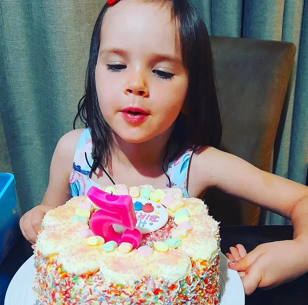 Grace-lyn joined the competition — help win amazing prizes! baked_goods, beauty, birthday, birthday_cake, buttercream, cake, cake_decorating, cake_decorating_supply, dessert, dress, event, eyelash, face, flower, food, happy, person, pink, smile, sugar_cake