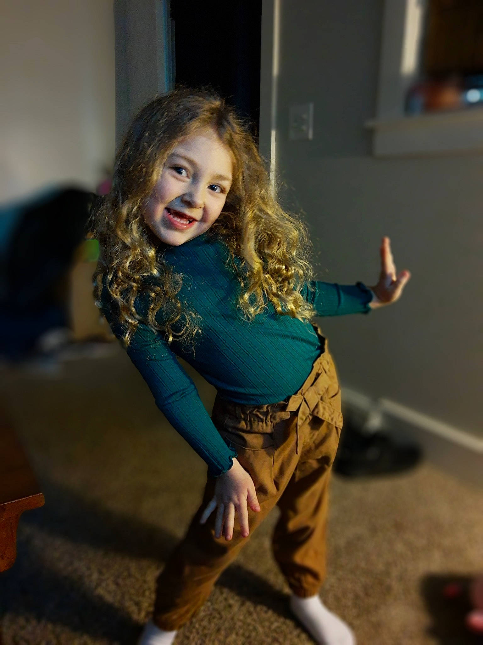 Scarlett joined the competition — help win amazing prizes! child, dance, fun, joy, performance, person, smile