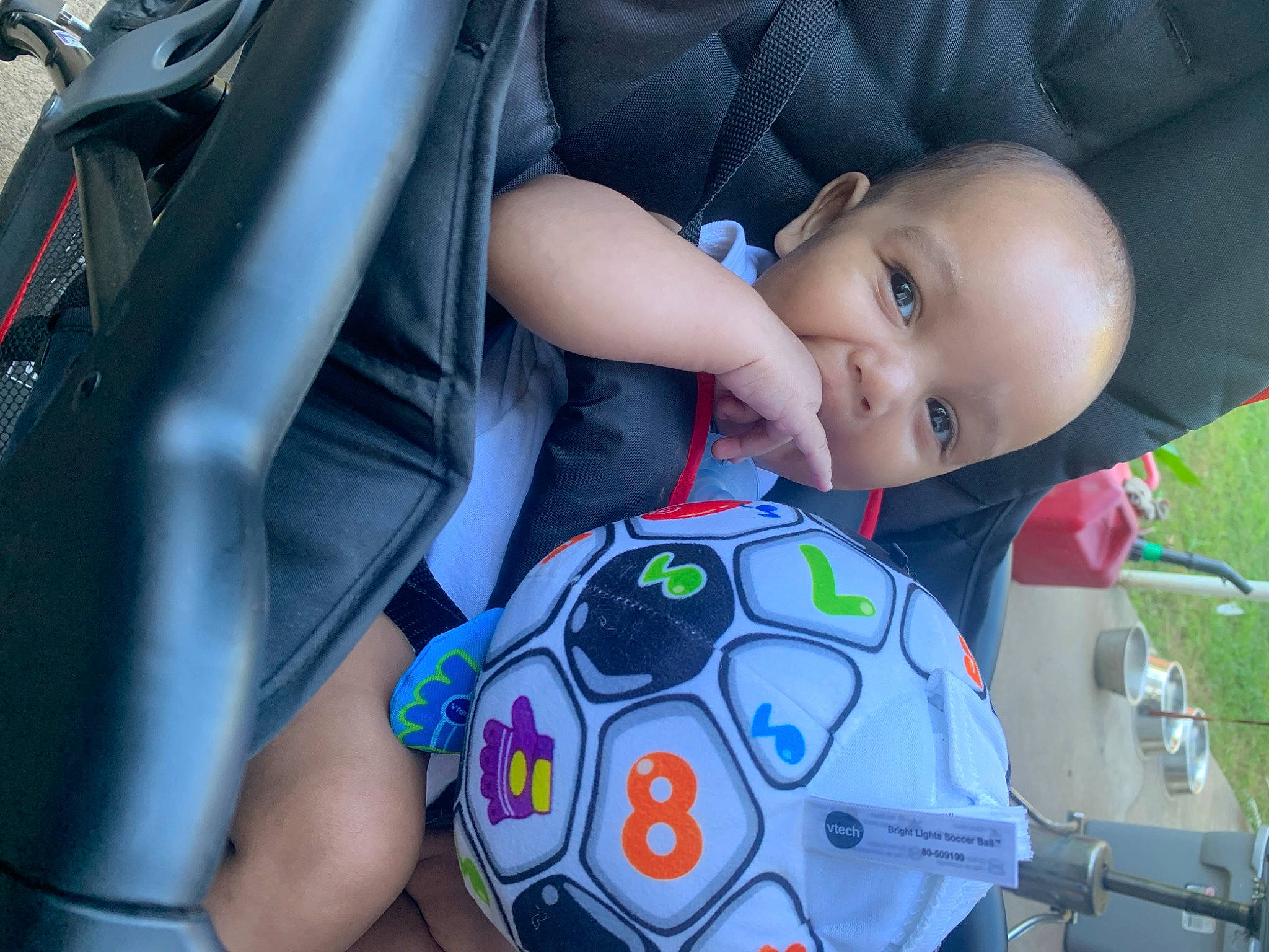 Knowledge joined the competition — help win amazing prizes! auto_part, baby, baby_carriage, baby_products, baby_toddler_clothing, ball, car_seat, child, electric_blue, football, fun, leisure, person, product, recreation, soccer, soccer_ball, steering_wheel, toddler, vehicle_door