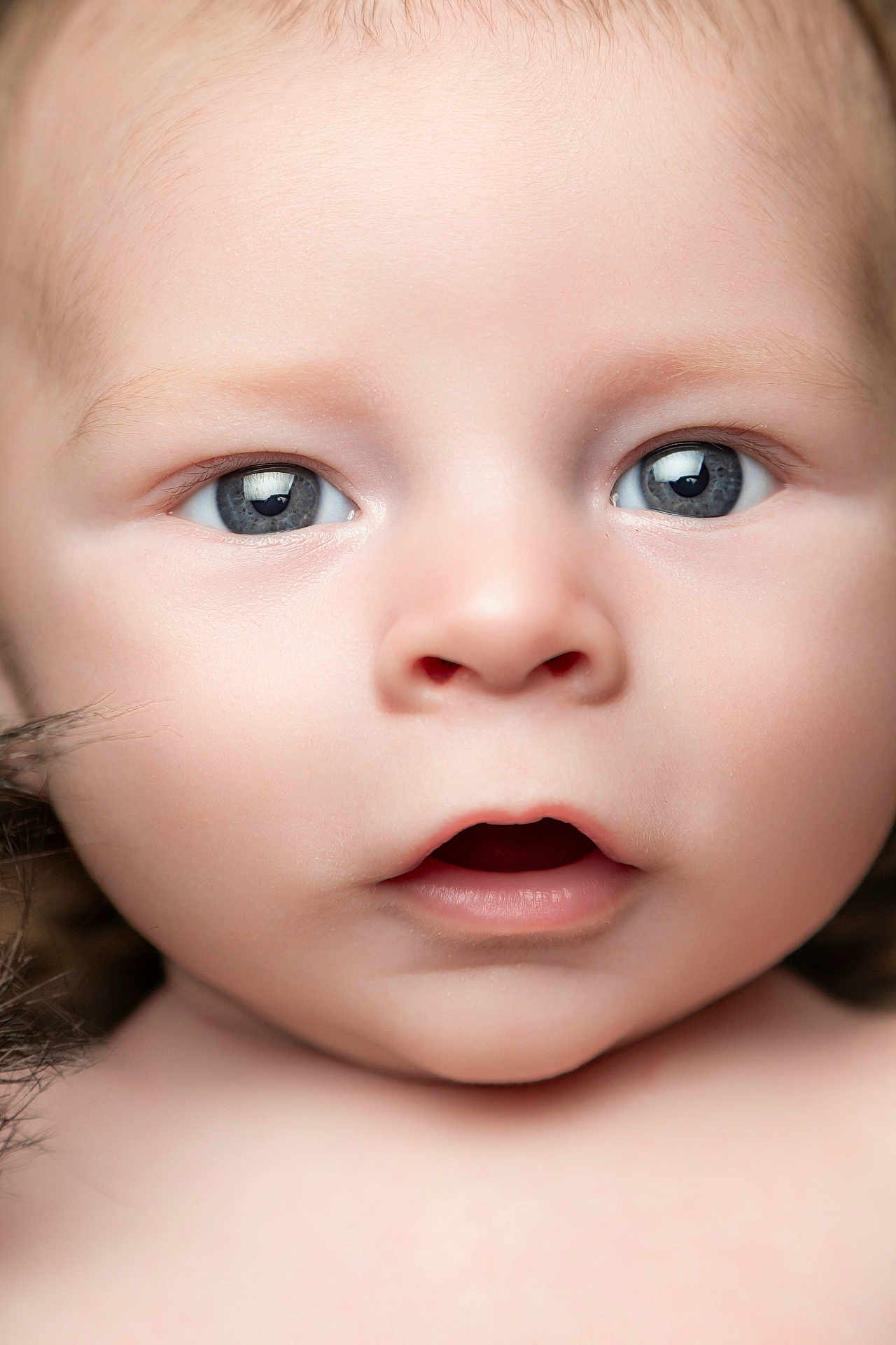 Leighton is registered to the contest to win money with this photo: baby, face, closeup, eyes, mouth, skin, infant, expression, curious, innocence, portrait, child, newborn, human, soft, cute, young, head, person, looking