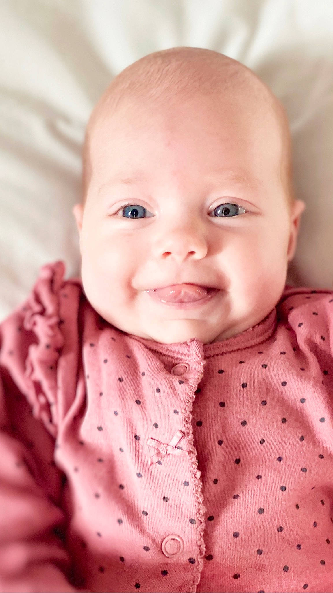 Lylah is registered to the contest to win money with this photo: baby, baby_toddler_clothing, beauty, cheek, child, collar, comfort, face, happy, iris, joy, lip, magenta, neck, outerwear, pattern, person, pink, skin, sleeve