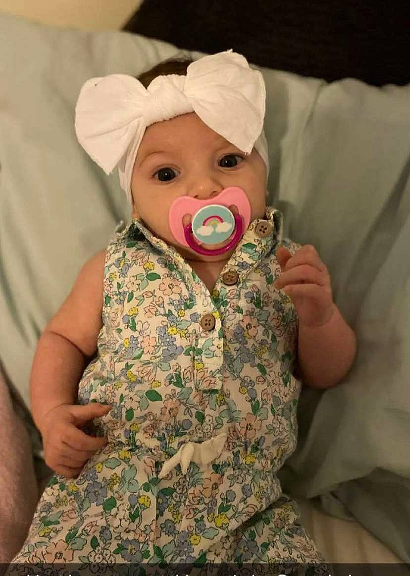 Lavender joined the competition — help win amazing prizes! baby, baby_toddler_clothing, cheek, child, comfort, eyelash, finger, gesture, happy, hat, headwear, linens, mammal, nose, pattern, peach, person, room, skin, sleeve