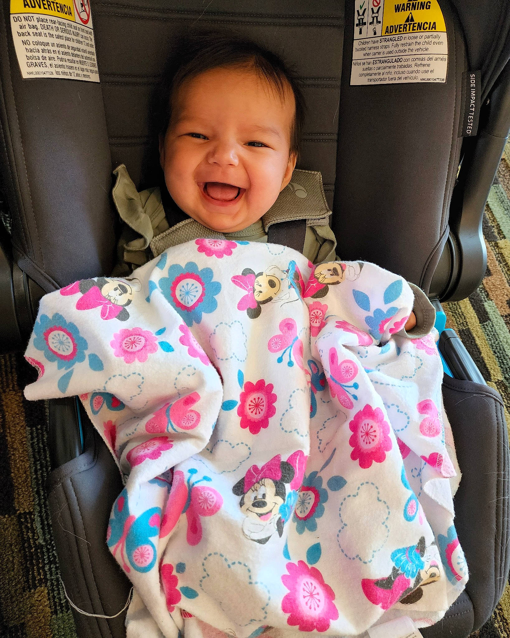 Whisper joined the competition — help win amazing prizes! auto_part, baby, baby_products, baby_toddler_clothing, bag, car_seat, child, comfort, eye, happy, motor_vehicle, pattern, person, pink, sitting, sleeve, smile, t_shirt, toddler, travel
