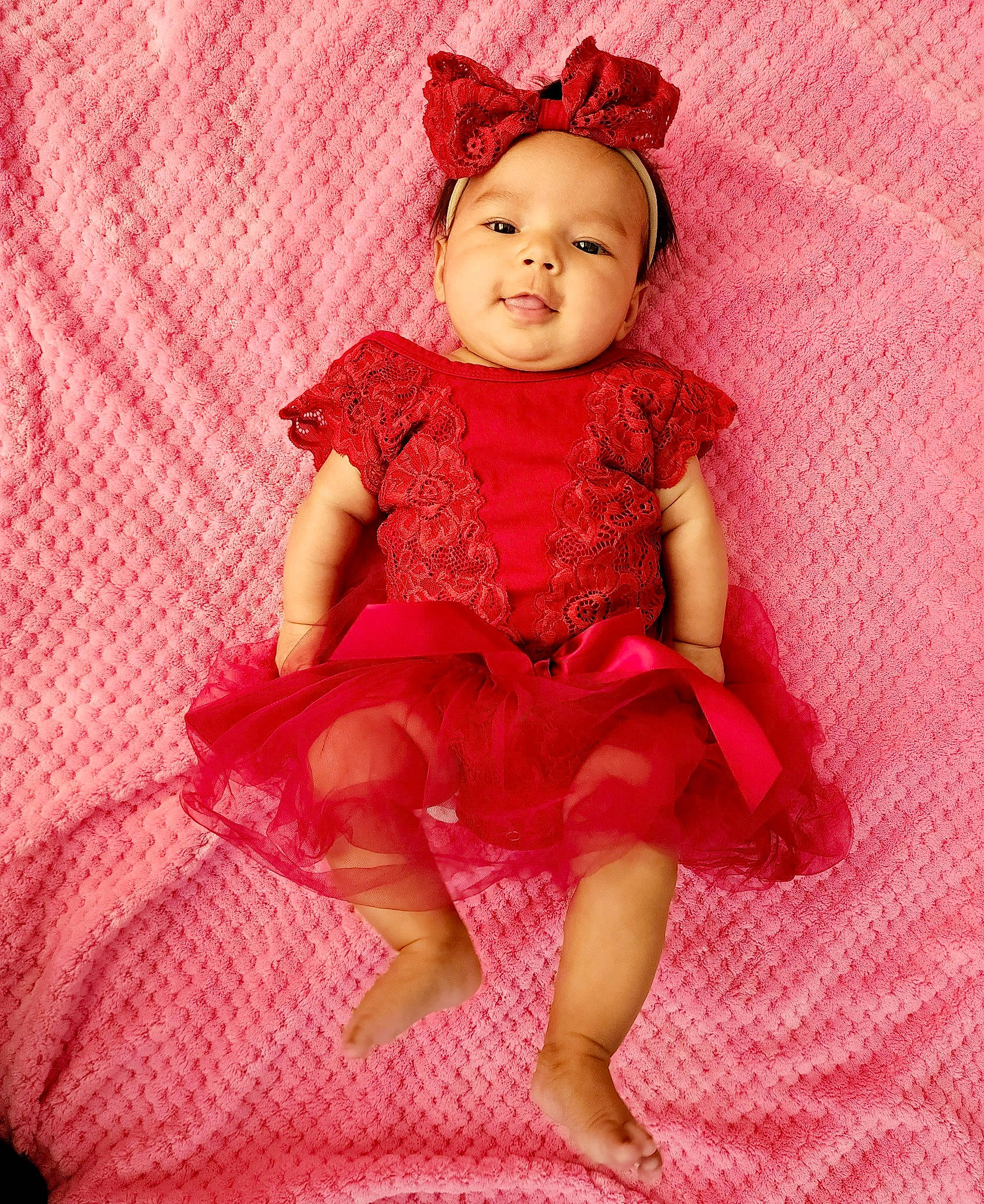 Whisper joined the competition — help win amazing prizes! baby, baby_toddler_clothing, costume_hat, day_dress, dress, embellishment, eye, fashion_accessory, head, human_leg, lip, magenta, one_piece_garment, pattern, peach, person, pink, skin, sleeve, textile