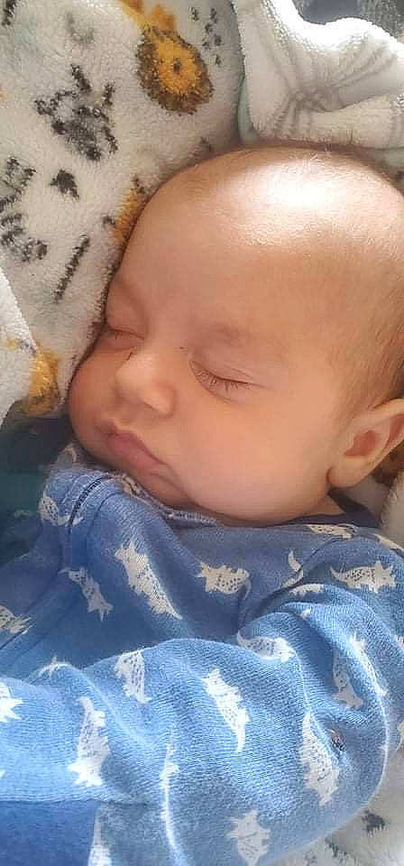 Levi joined the competition — help win amazing prizes! baby, baby_sleeping, baby_toddler_clothing, beauty, cheek, child, chin, close_up, comfort, ear, eyebrow, eyelash, iris, linens, lip, mouth, nose, person, product, skin