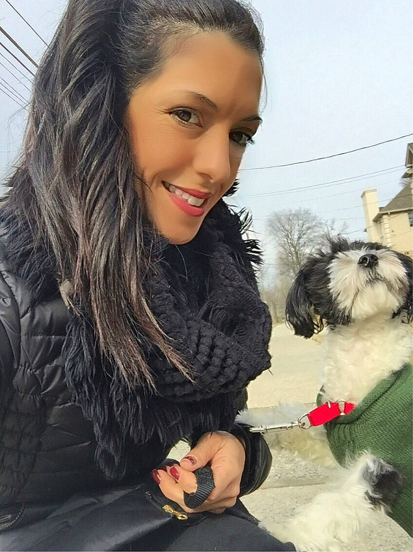 Gino is registered to the contest to win money with this photo: black_hair, carnivore, companion_dog, dog, dog_breed, dog_clothes, dog_collar, dog_supply, eyewear, fawn, fur, hairstyle, happy, jewellery, lip, long_hair, smile, street_fashion, toy, toy_dog