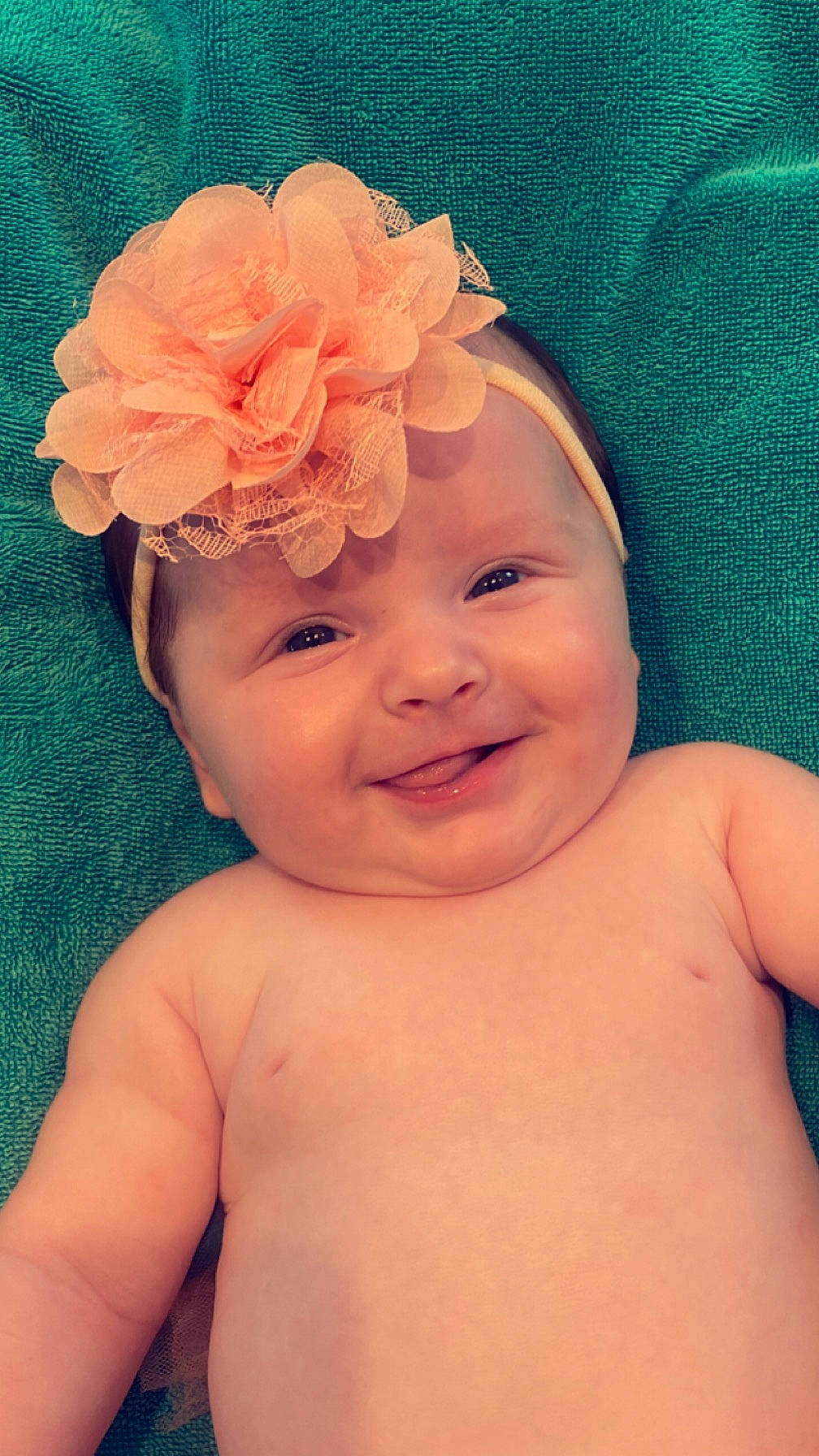 Margot a rejoint le concours — aidez-le/la à gagner de superbes lots ! arm, baby, baby_toddler_clothing, cheek, chin, eye, eyebrow, facial_expression, finger, flower, hairstyle, hand, happy, headgear, headwear, joy, lip, person, petal, pink