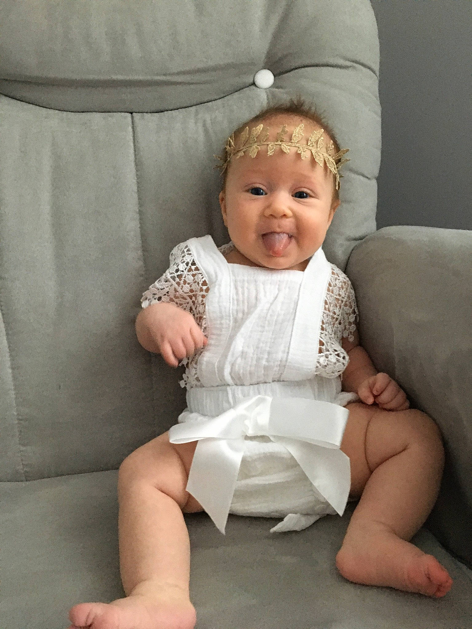 Kira joined the competition — help win amazing prizes! arm, baby, child, comfort, finger, leg, person, sitting, toddler