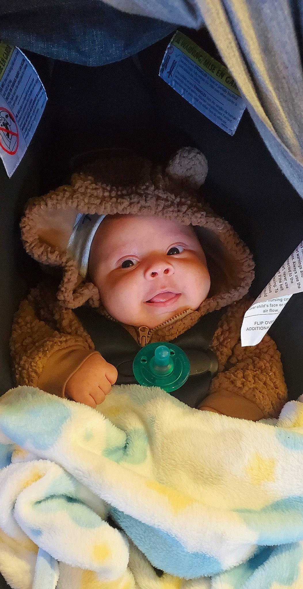 Jamir is registered to the contest to win money with this photo: baby, baby_products, baby_safety, baby_toddler_clothing, blanket, bonnet, cheek, child, costume_accessory, knit_cap, linens, nose, person, portrait_photography, toddler, wool