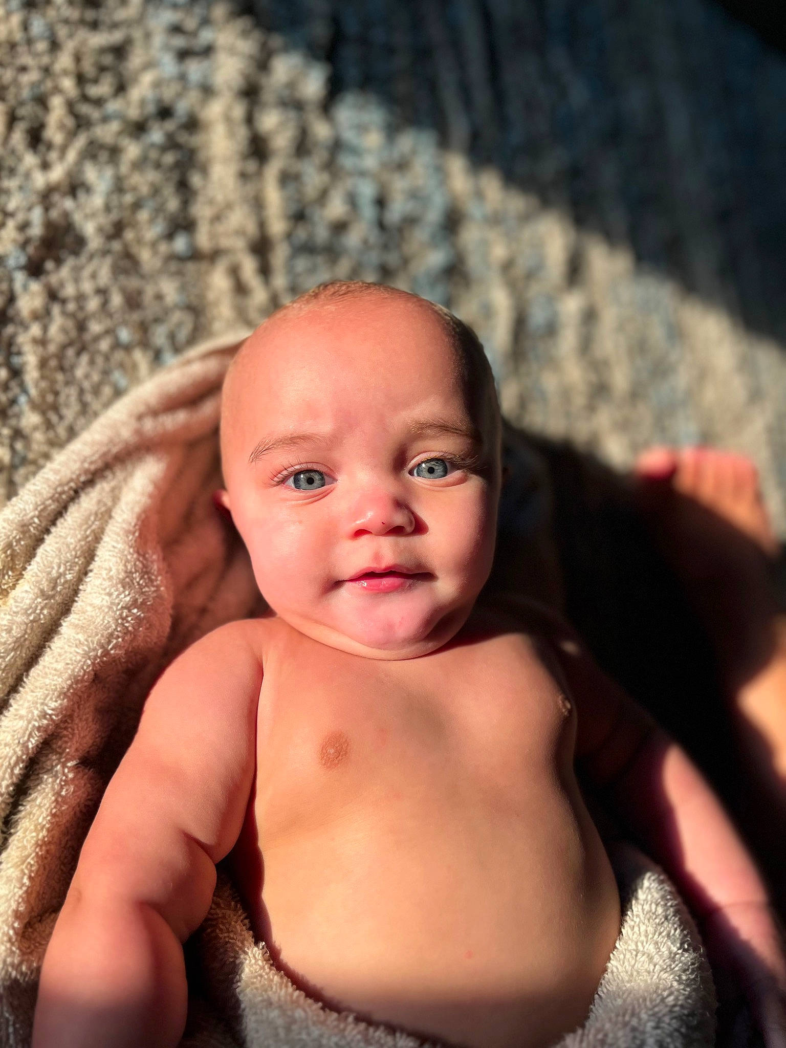 Ezrah joined the competition — help win amazing prizes! abdomen, baby, baby_toddler_clothing, cheek, chest, eye, eyelash, face, flash_photography, happy, head, human_body, iris, lip, nose, person, skin, smile, toddler, trunk