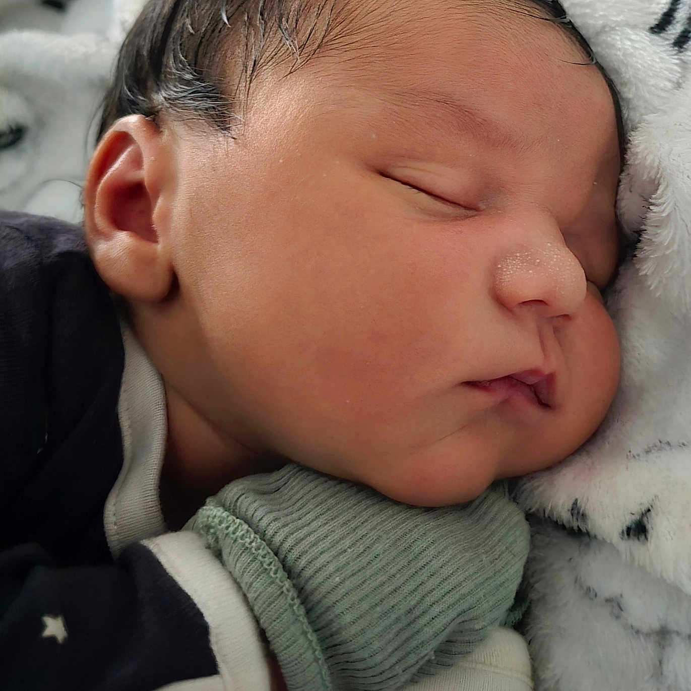 Miles joined the competition — help win amazing prizes! baby, blanket, child, closeup, comfort, cozy, cute, face, hair, infant, mitten, newborn, peaceful, portrait, rest, skin, sleeping, soft, toddler, warm