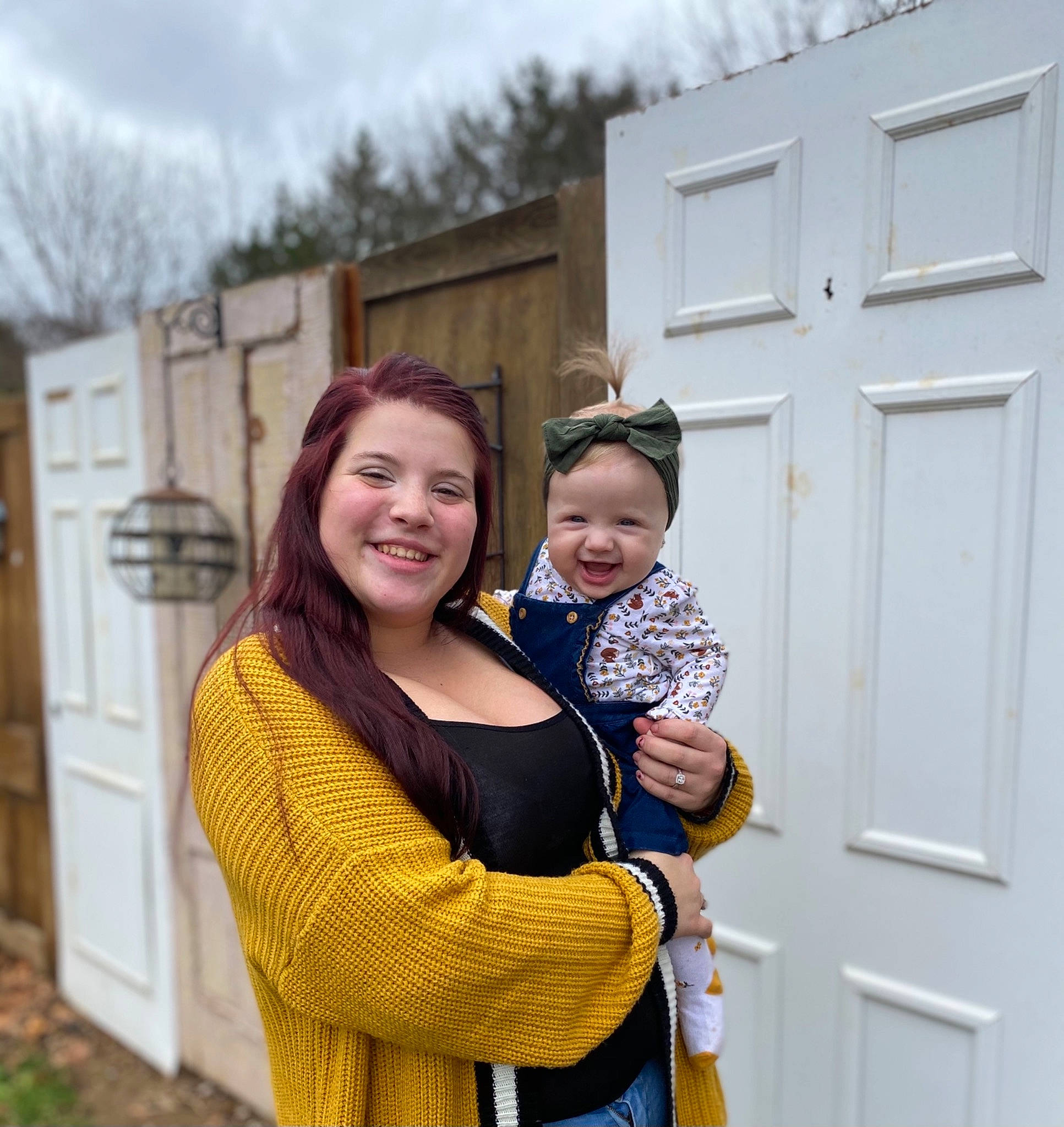 Kenzley joined the competition — help win amazing prizes! baby, baby_toddler_clothing, door, door_handle, family, gate, happy, headwear, home_door, hug, joy, laugh, love, person, sweater