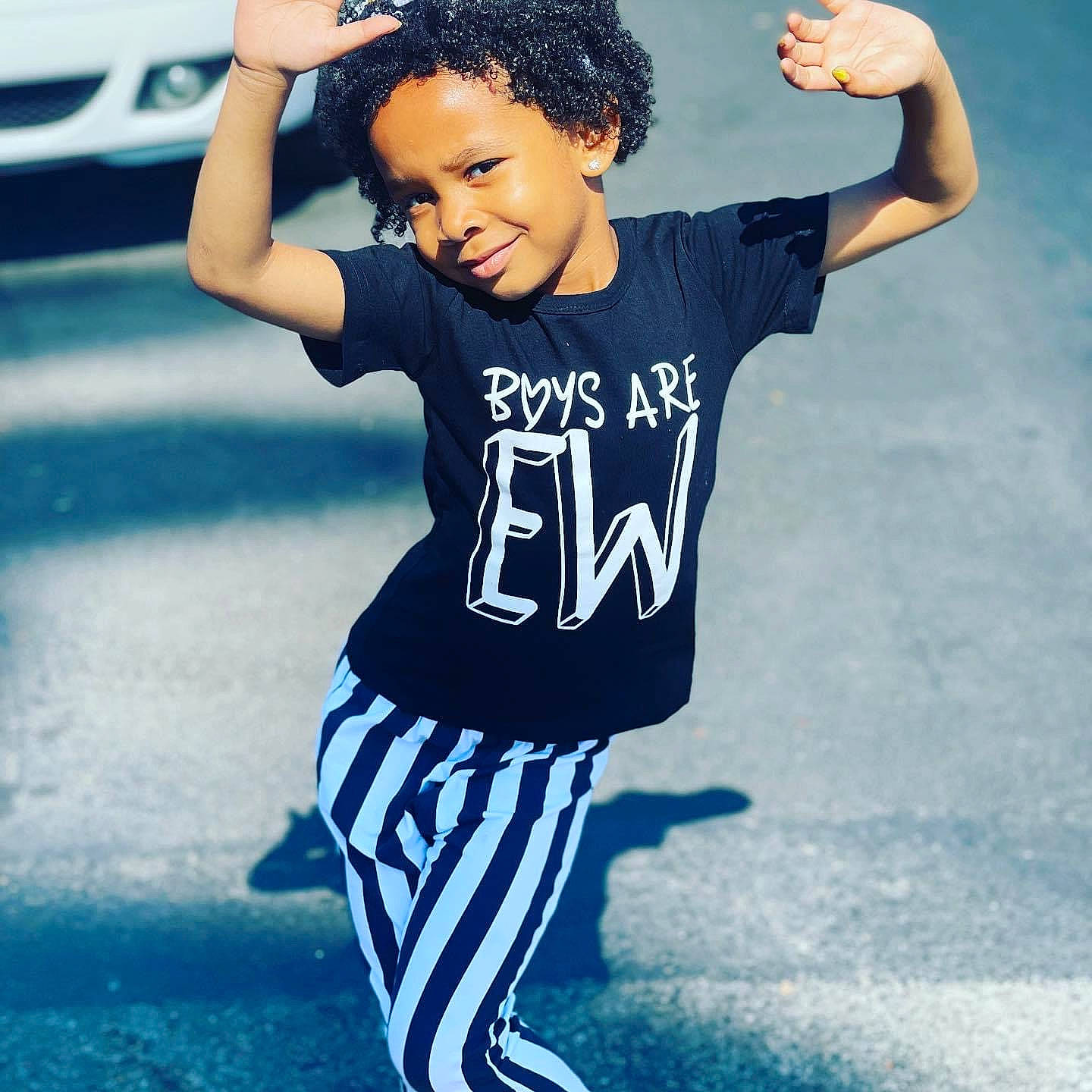 Jadenna joined the competition — help win amazing prizes! active_pants, arm, baby_toddler_clothing, blue, cool, face, facial_expression, flash_photography, gesture, hairstyle, happy, joint, joy, neck, person, shoulder, sleeve, smile, sportswear, street_fashion