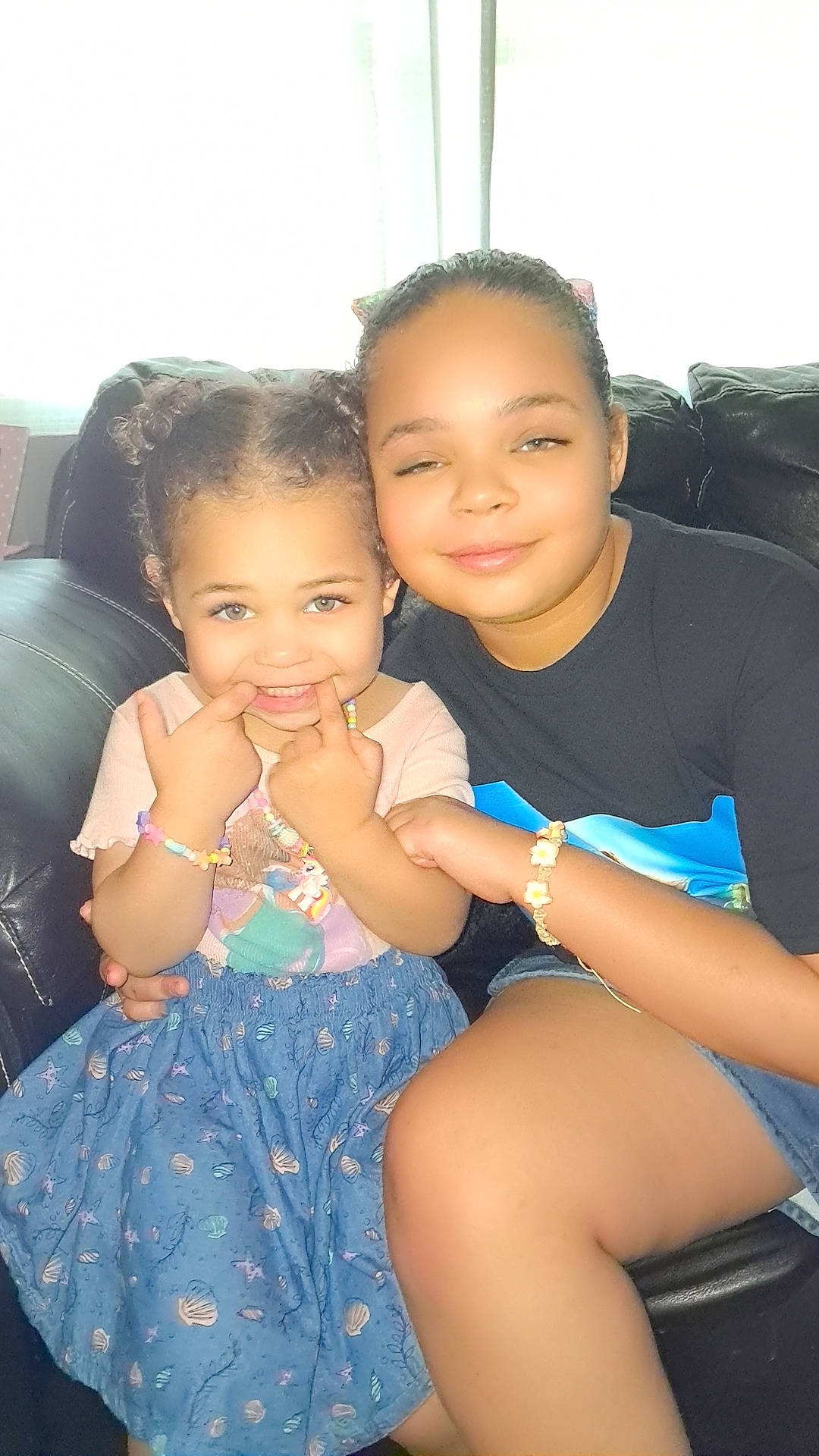 Ayana joined the competition — help win amazing prizes! accessories, baby, bodypart, bracelet, clothing, couch, cushion, dress, face, finger, furniture, hand, head, homedecor, jewelry, people, person, photography, portrait, sitting