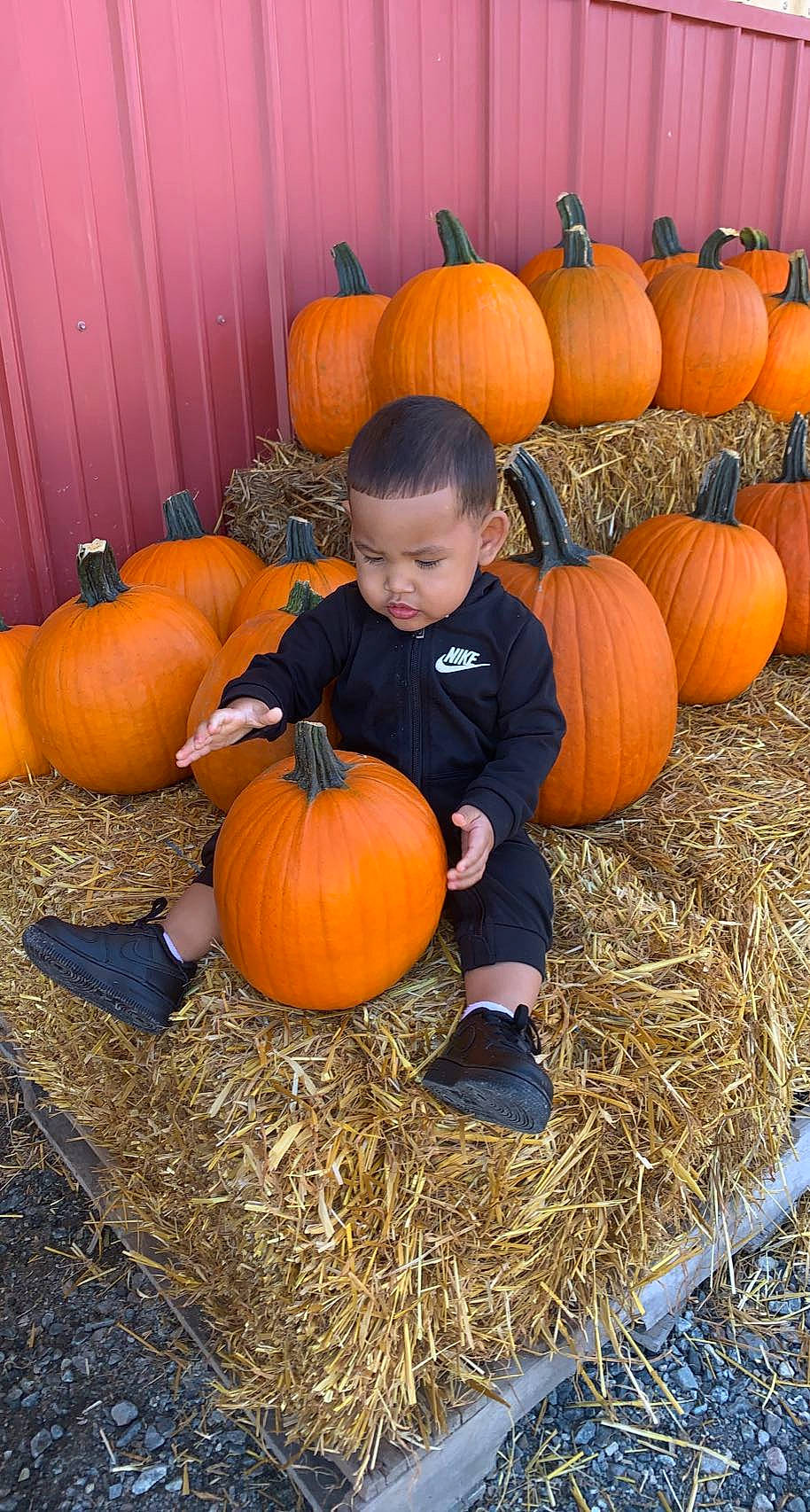 Khamari joined the competition — help win amazing prizes! calabaza, cucurbita, eye, facial_expression, gourd, grass, human_body, local_food, natural_foods, nature, orange, people, person, photograph, plant, pumpkin, squash, toddler, vegetable, whole_food