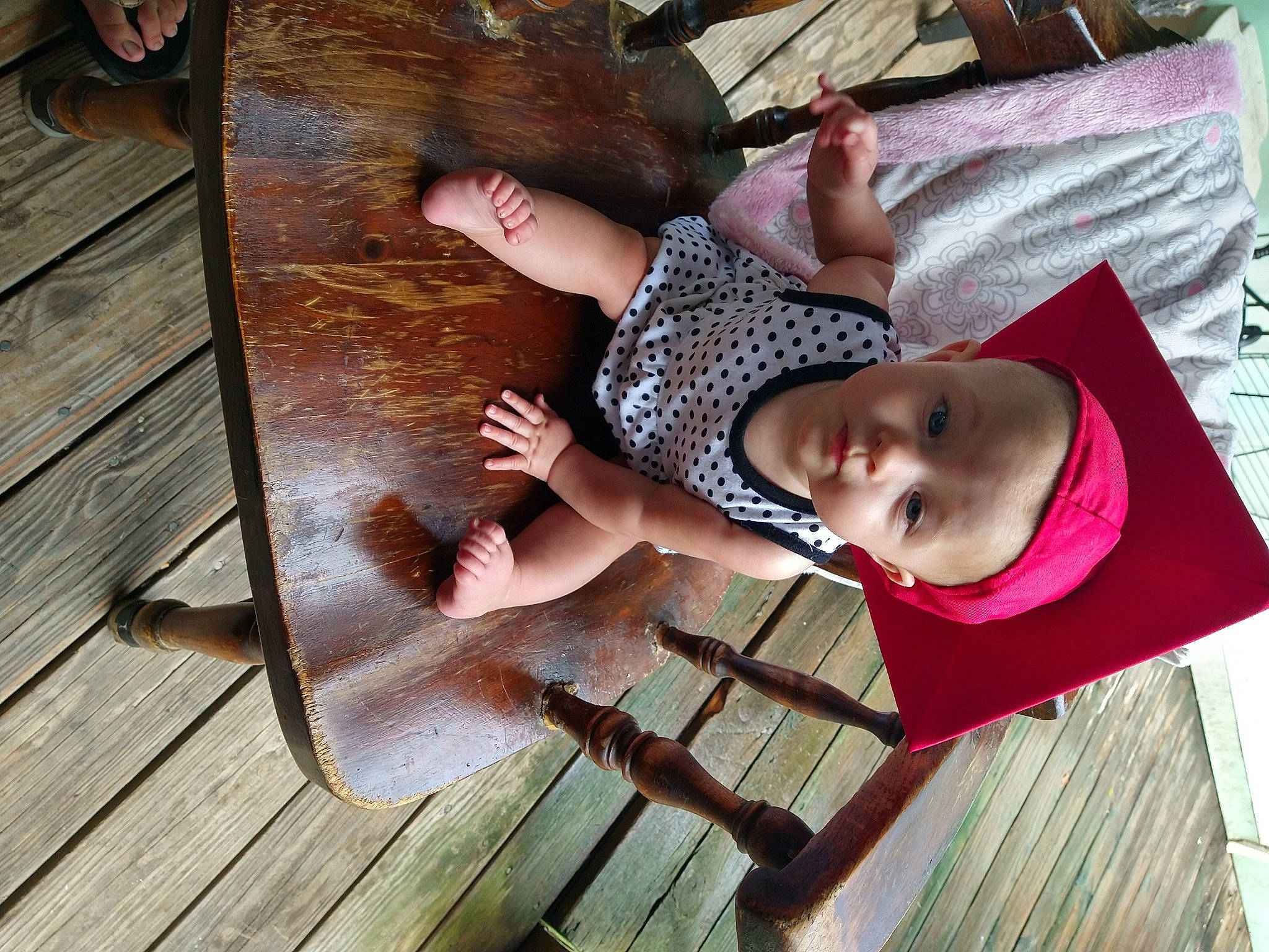 Zoey joined the competition — help win amazing prizes! baby, baby_products, baby_safety, baby_toddler_clothing, child, comfort, flooring, grass, hardwood, leisure, lumber, mammal, pattern, person, plank, toddler, varnish, vertebrate, wood, wood_flooring