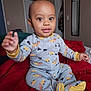 Uriah joined the competition — help win amazing prizes! baby, bed, bedroom, bodypart, clothing, couch, face, finger, furniture, hand, happy, head, indoors, pajamas, person, photography, portrait, room, sitting, smile
