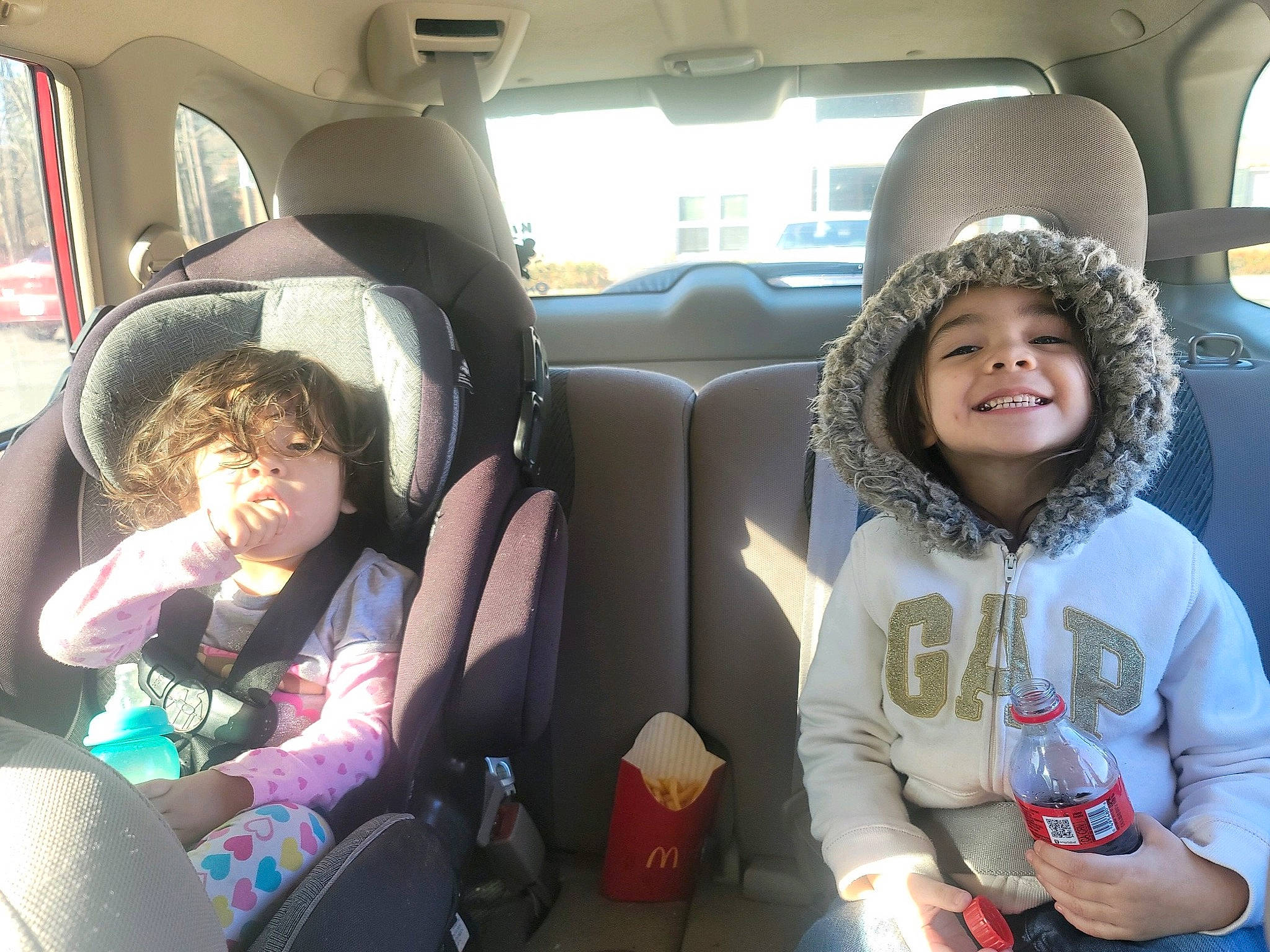 Katalina joined the competition — help win amazing prizes! auto_part, automotive_design, car, car_seat, car_seat_cover, comfort, face, fun, head_restraint, headwear, joy, mode_of_transport, motor_vehicle, passenger, person, plant, seat_belt, smile, snapshot, toddler