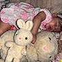 Miyah joined the competition — help win amazing prizes! adorable, baby, blanket, bunny, child, cozy, crown, cute, headband, indoors, infant, nap, peaceful, pink_dress, plush_toy, resting, sleeping, soft_toy, teddy_bear, young_child