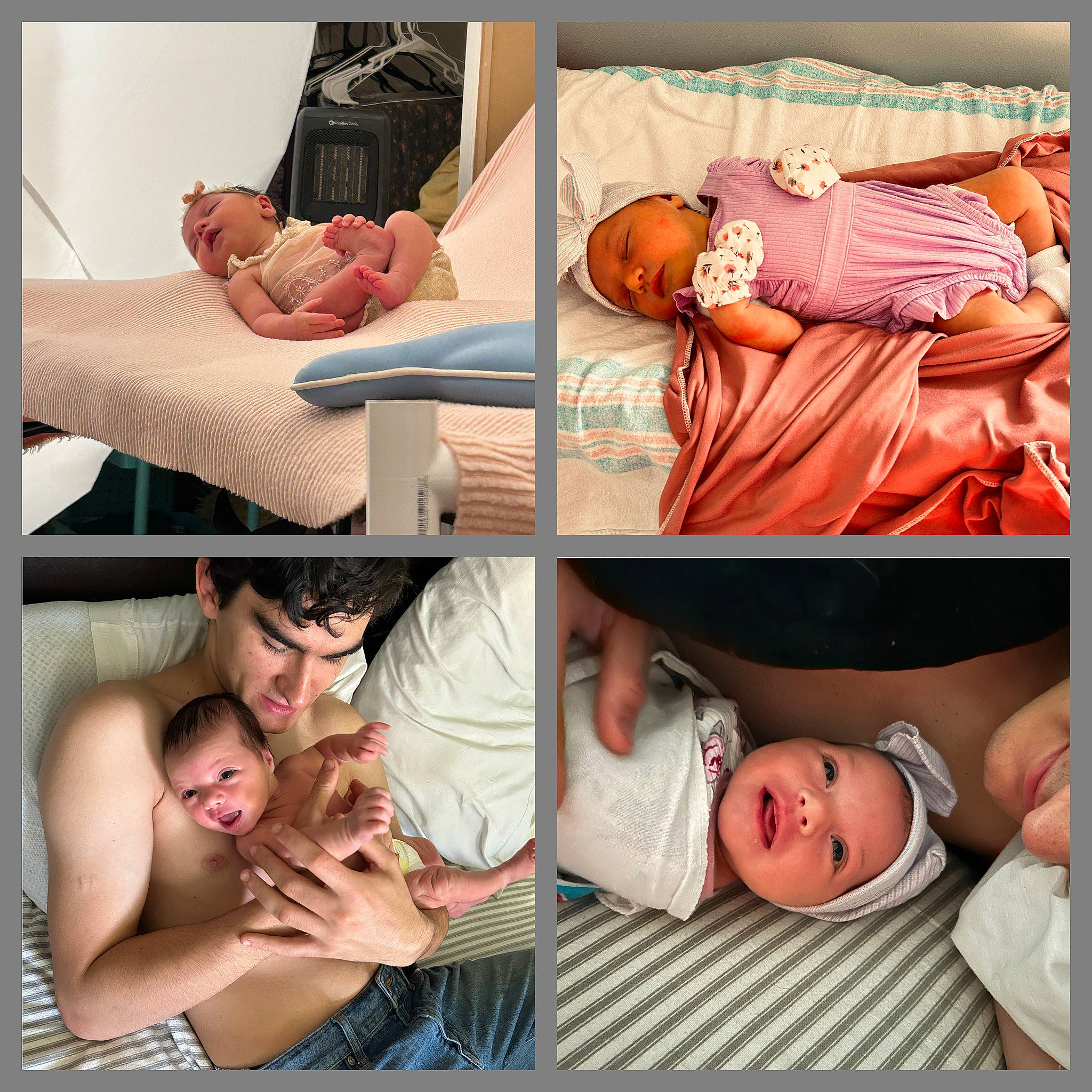 Charlotte is registered to the contest to win money with this photo: baby, baby_sleeping, baby_toddler_clothing, chest, child, collage, comfort, facial_expression, gesture, happy, headwear, human, muscle, peach, people, person, photograph, room, sleeve, stock_photography
