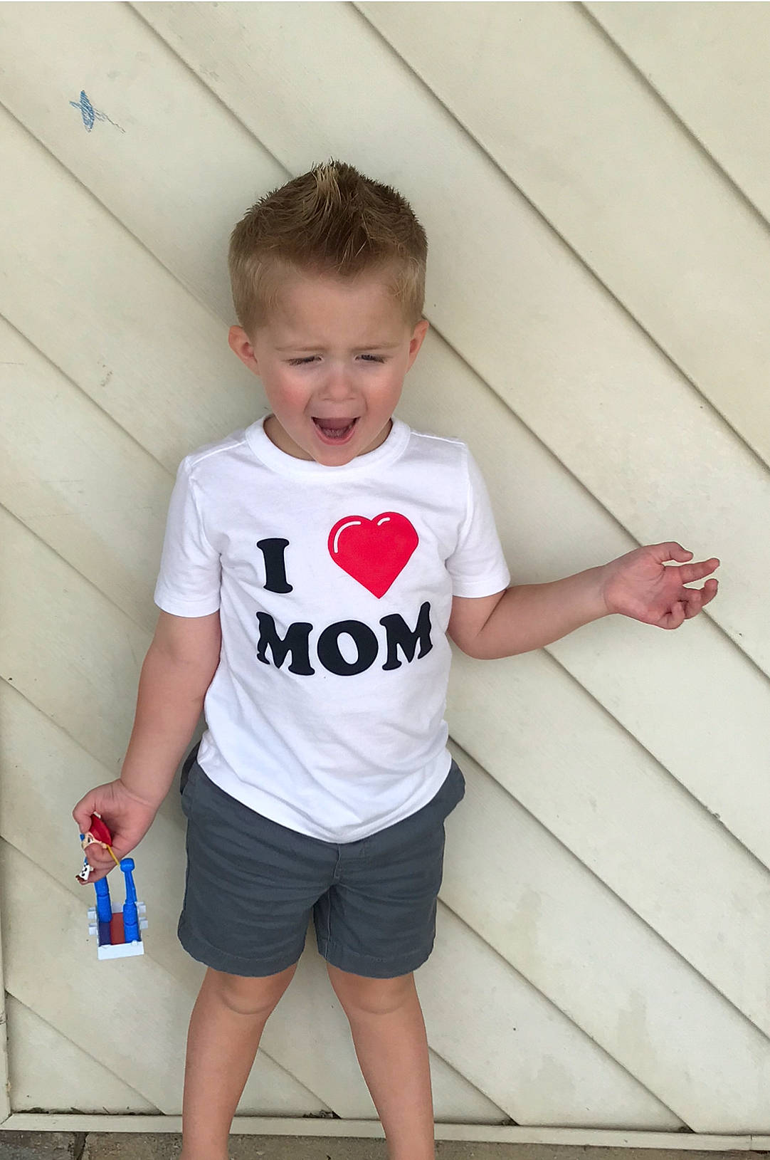 Holden joined the competition — help win amazing prizes! baby, baby_toddler_clothing, child, leg, person, play, shorts, shoulder, sleeve, smile, sorrow, standing, t_shirt, toddler, top, vacation