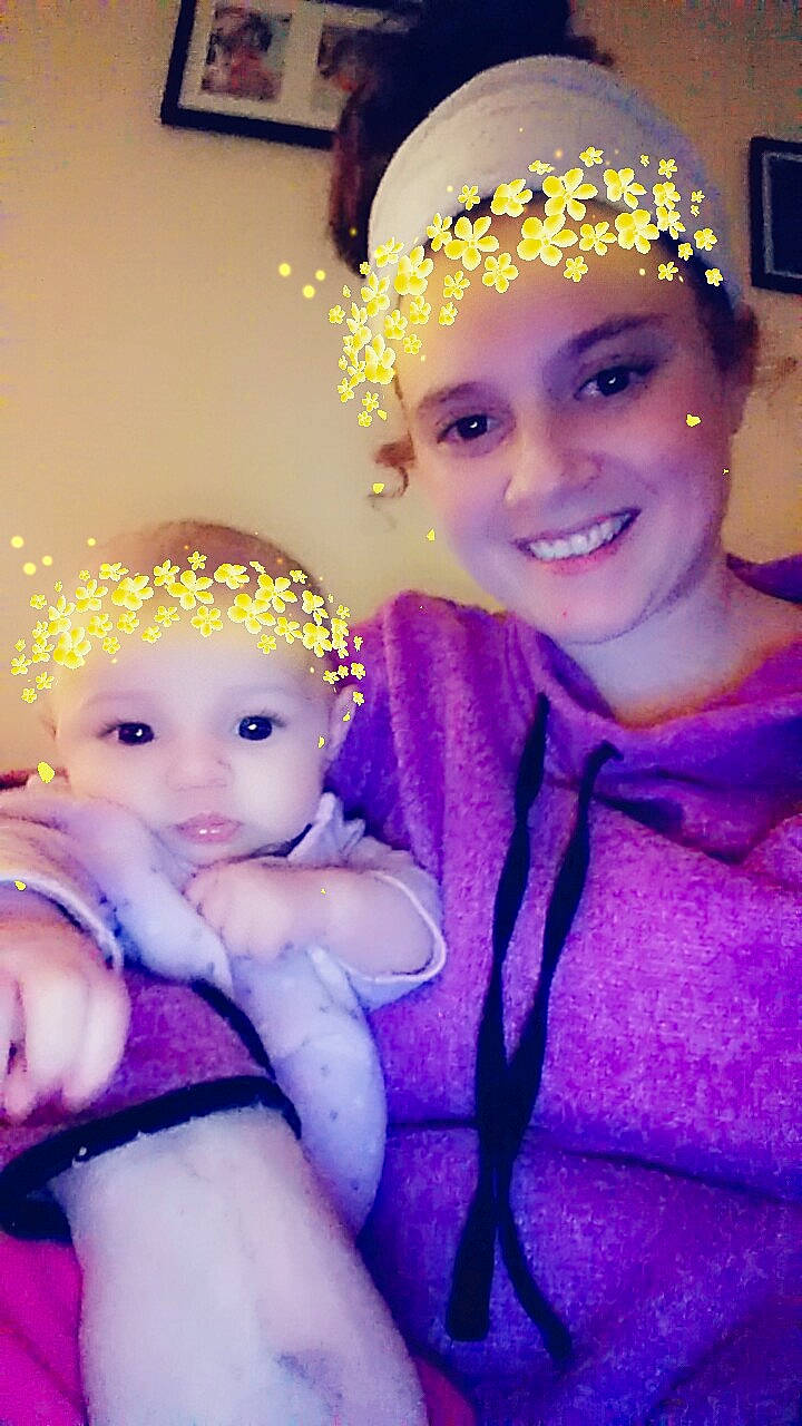 Dezarae is registered to the contest to win money with this photo: beauty, cheek, child, day, emotion, eye, face, facial_expression, fun, girl, hair_accessory, head, headwear, human_hair_color, infant, joy, nose, person, pink, purple