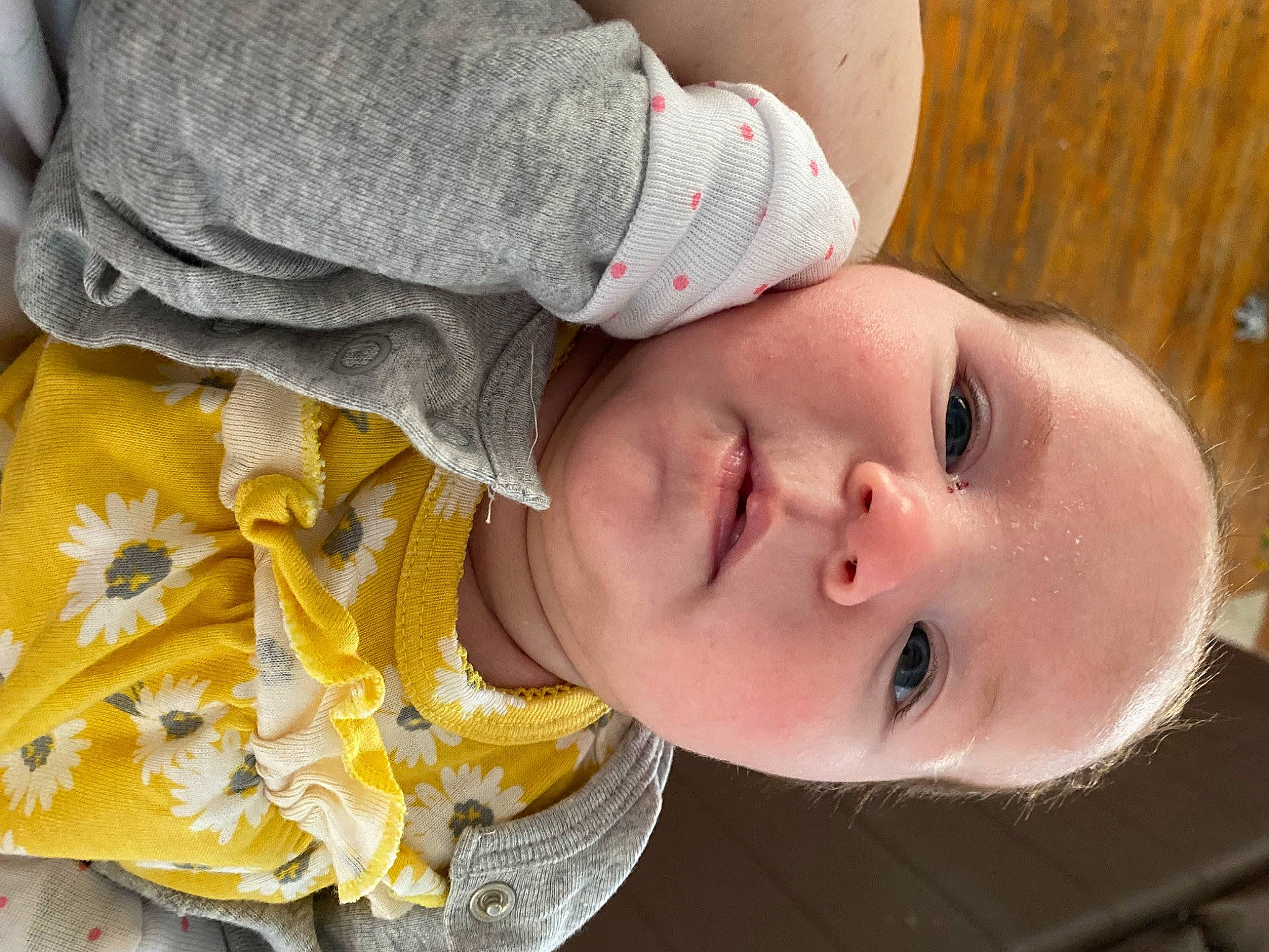 Emmalynn joined the competition — help win amazing prizes! baby, baby_toddler_clothing, cheek, child, comfort, eyelash, grass, happy, hat, head, lip, mouth, neck, nose, pattern, person, portrait_photography, skin, sleeve, toddler