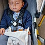 Ahmed participe au concours pour gagner de l'argent avec cette photo : baby, sleeping, stroller, blanket, child, clothing, hoodie, seatbelt, comfort, indoor, infant, peaceful, rest, toddler, face, hand, fabric, transport, seat, closeup