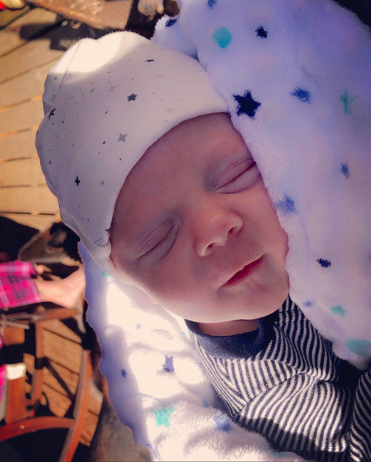 Baylin joined the competition — help win amazing prizes! baby, baby_products, baby_sleeping, baby_toddler_clothing, beanie, cheek, child, chin, comfort, fun, happy, headwear, knit_cap, linens, mouth, nose, person, purple, skin, sleeve