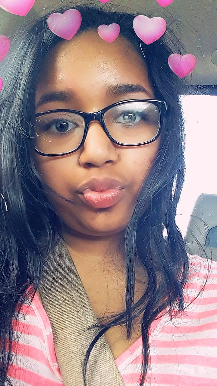 Rose Ingram is registered to the contest to win money with this photo: beauty, black_hair, cheek, chin, cool, eye, eyebrow, eyewear, face, forehead, girl, glasses, hairstyle, head, human_hair_color, lip, nose, person, pink, skin