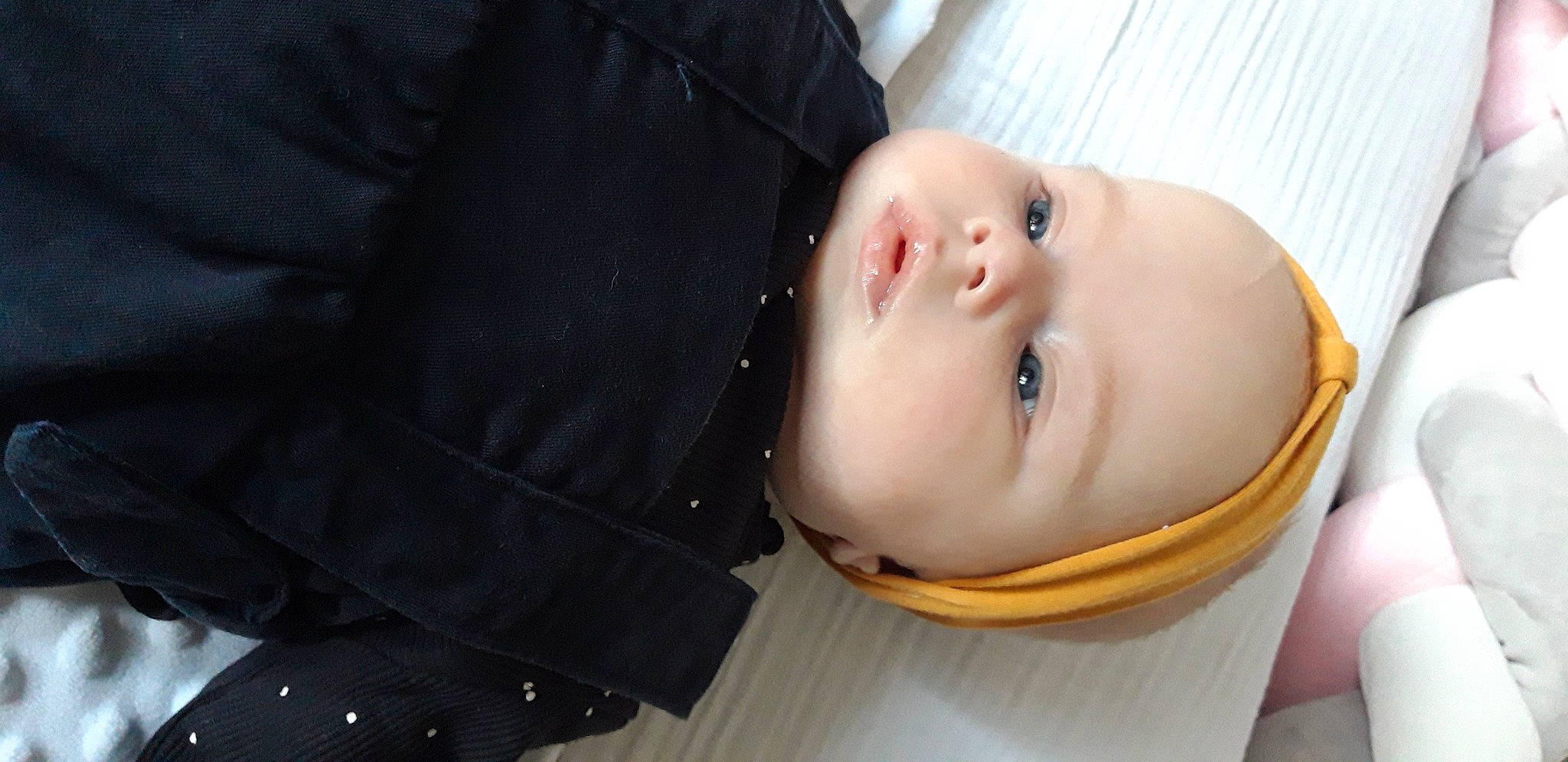 Olivia participe au concours pour gagner de l'argent avec cette photo : baby, baby_products, baby_toddler_clothing, cheek, child, comfort, eye, eyebrow, eyelash, happy, head, headwear, helmet, iris, lip, nose, outerwear, person, sleeve, smile